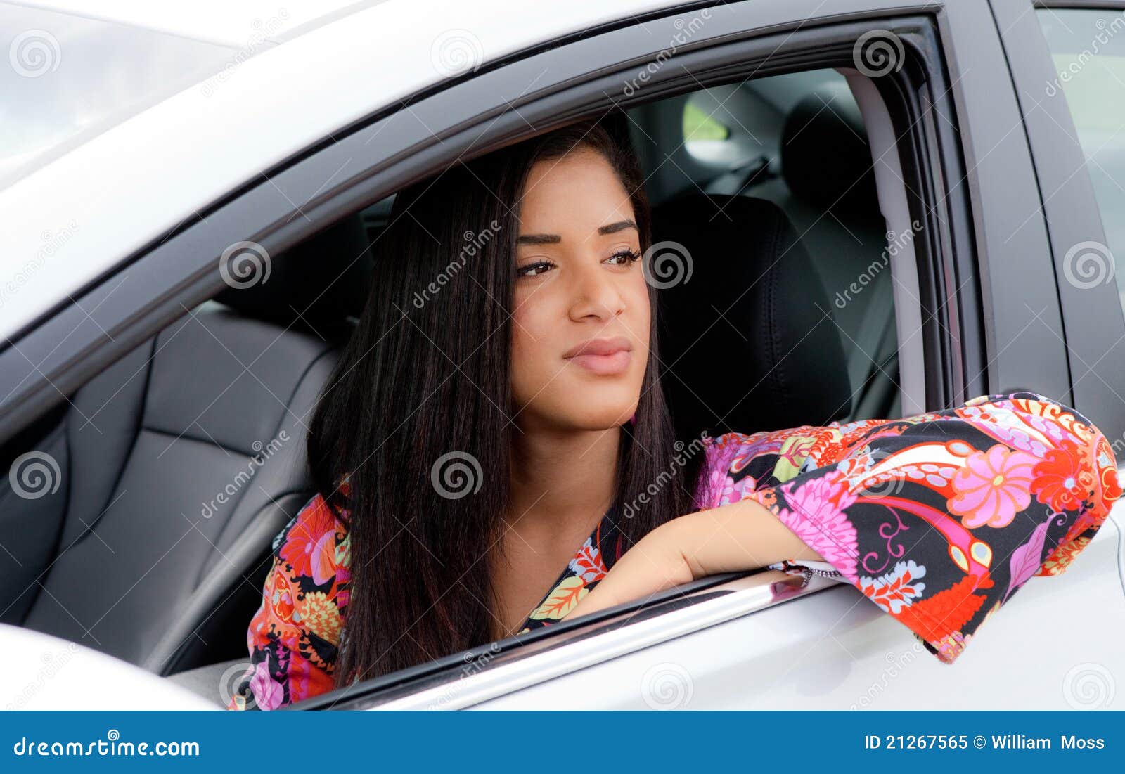 Recht Junge Schwarze Frau Im Auto Stockbild Bild Von Schwarze Junge