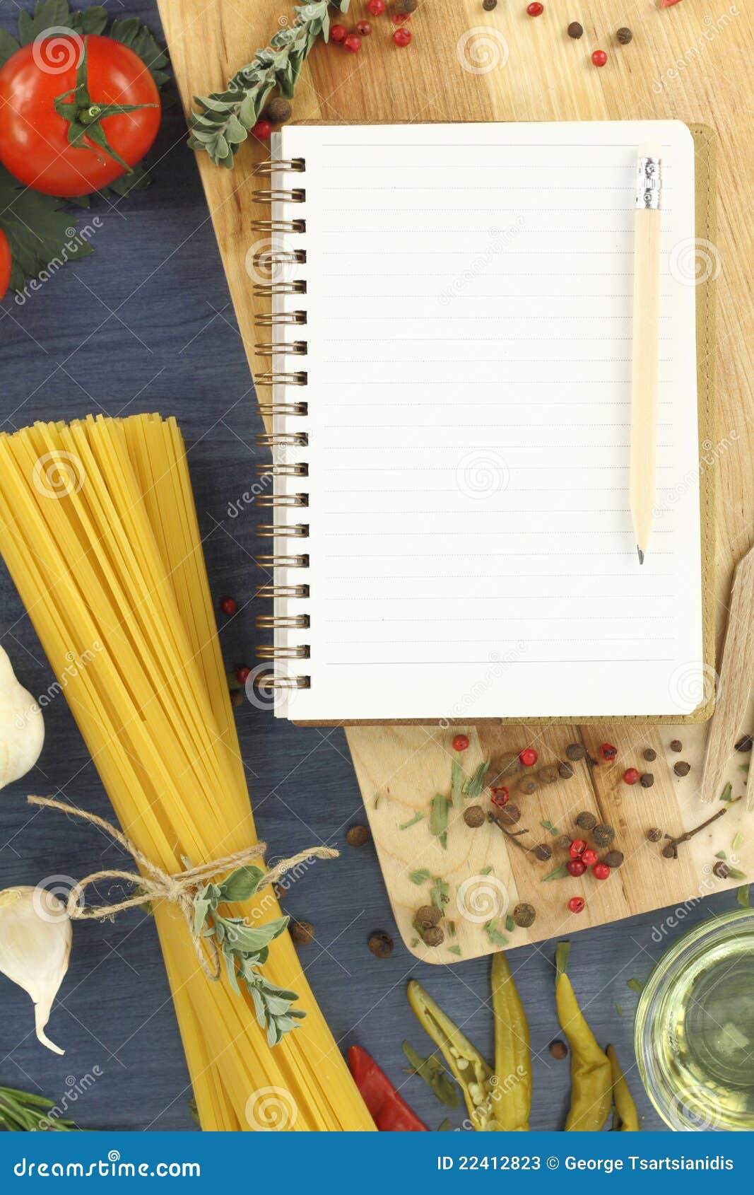 Recipe book stock image. Image of gastronomy, board, food 22412823