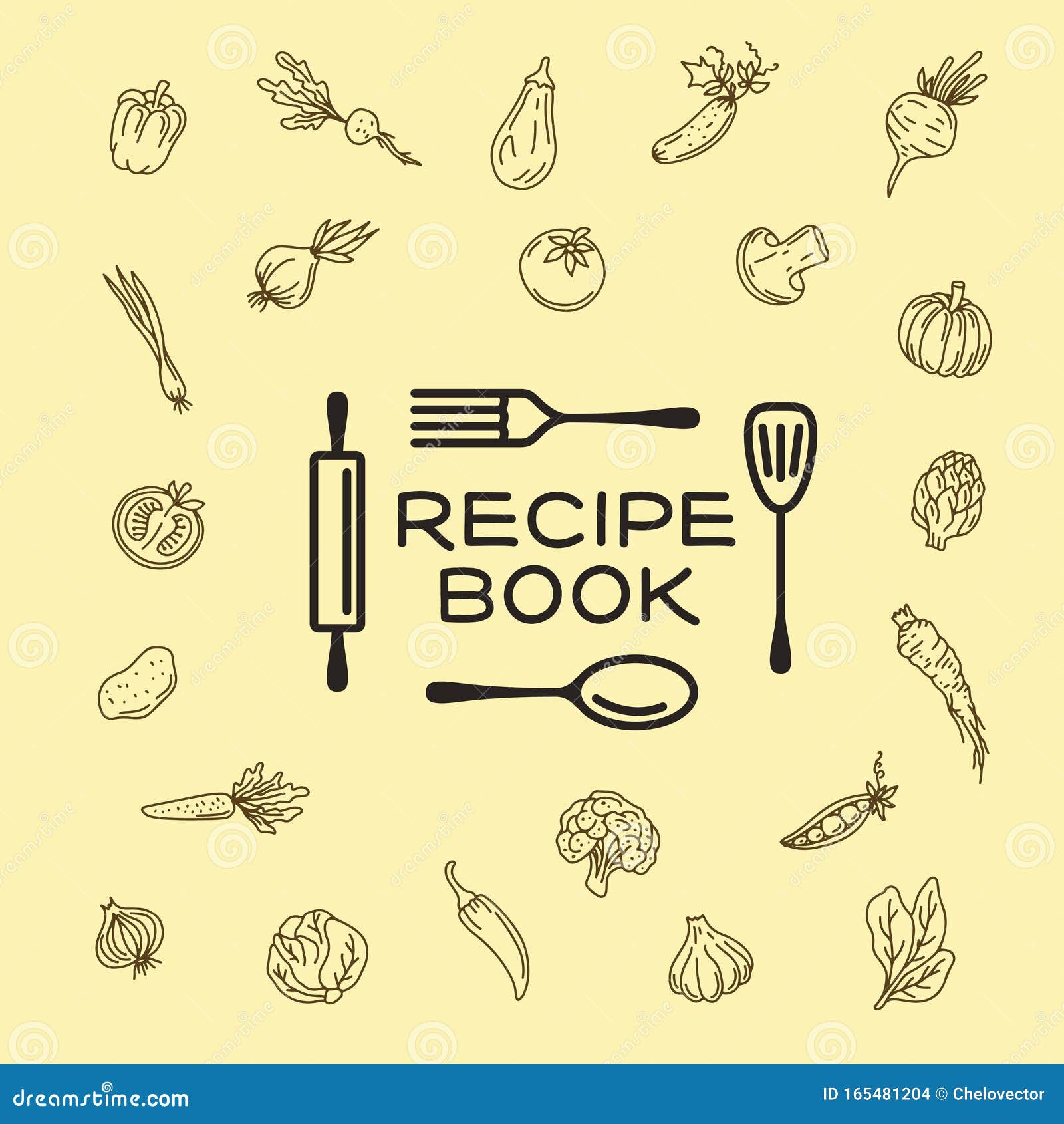 https://thumbs.dreamstime.com/z/recipe-book-hand-drawn-cover-vector-illustration-emblem-label-print-kitchen-utensil-vegetables-background-165481204.jpg
