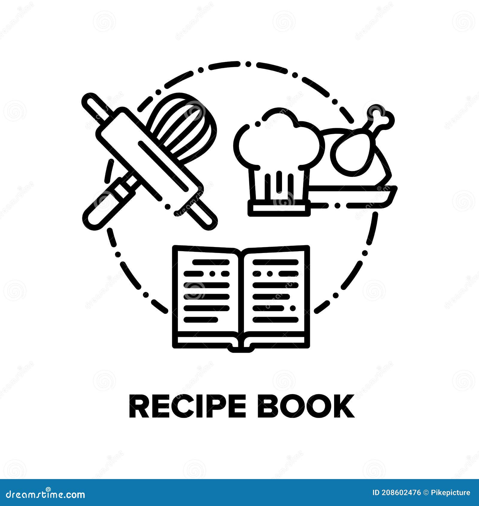 https://thumbs.dreamstime.com/z/recipe-book-vector-concept-black-illustrations-icon-culinary-cooking-delicious-dish-chef-prepare-frying-chicken-meat-meal-208602476.jpg