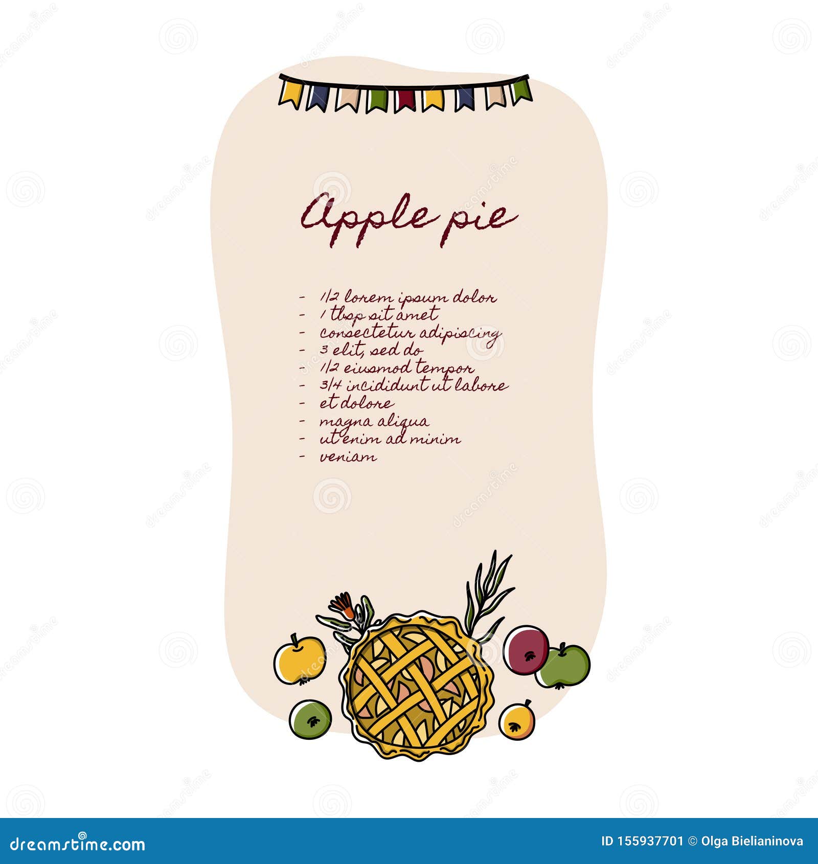 apple recipe card template for word apple recipe card template for word