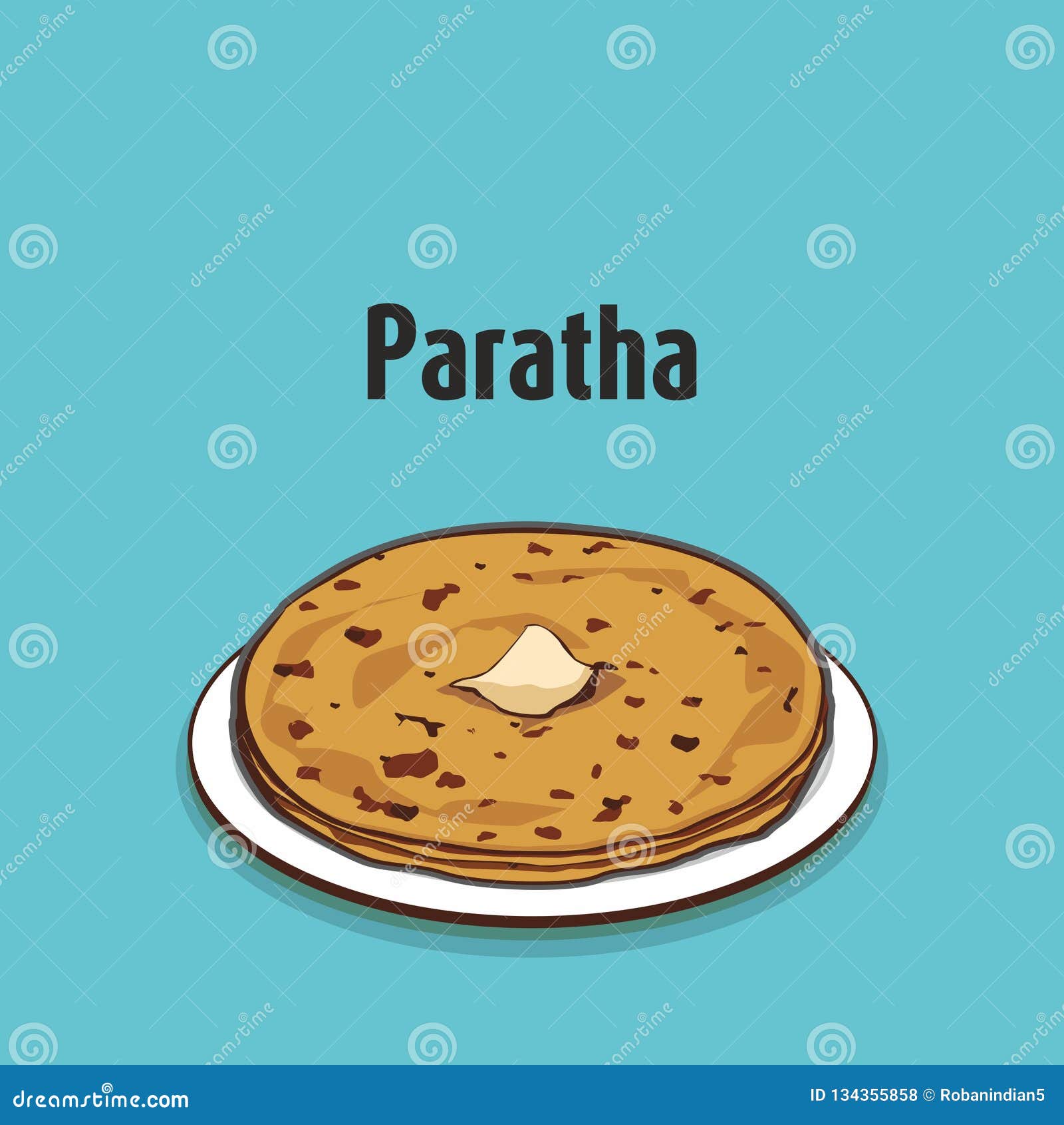 Parotta food sketch separated on white vector drawing of flatbread  usually known in india food illustration series  CanStock