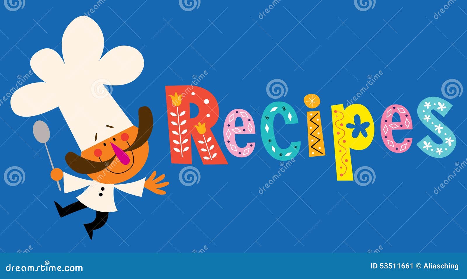 Recipes stock vector. Illustration of happy, cartoon - 53511661