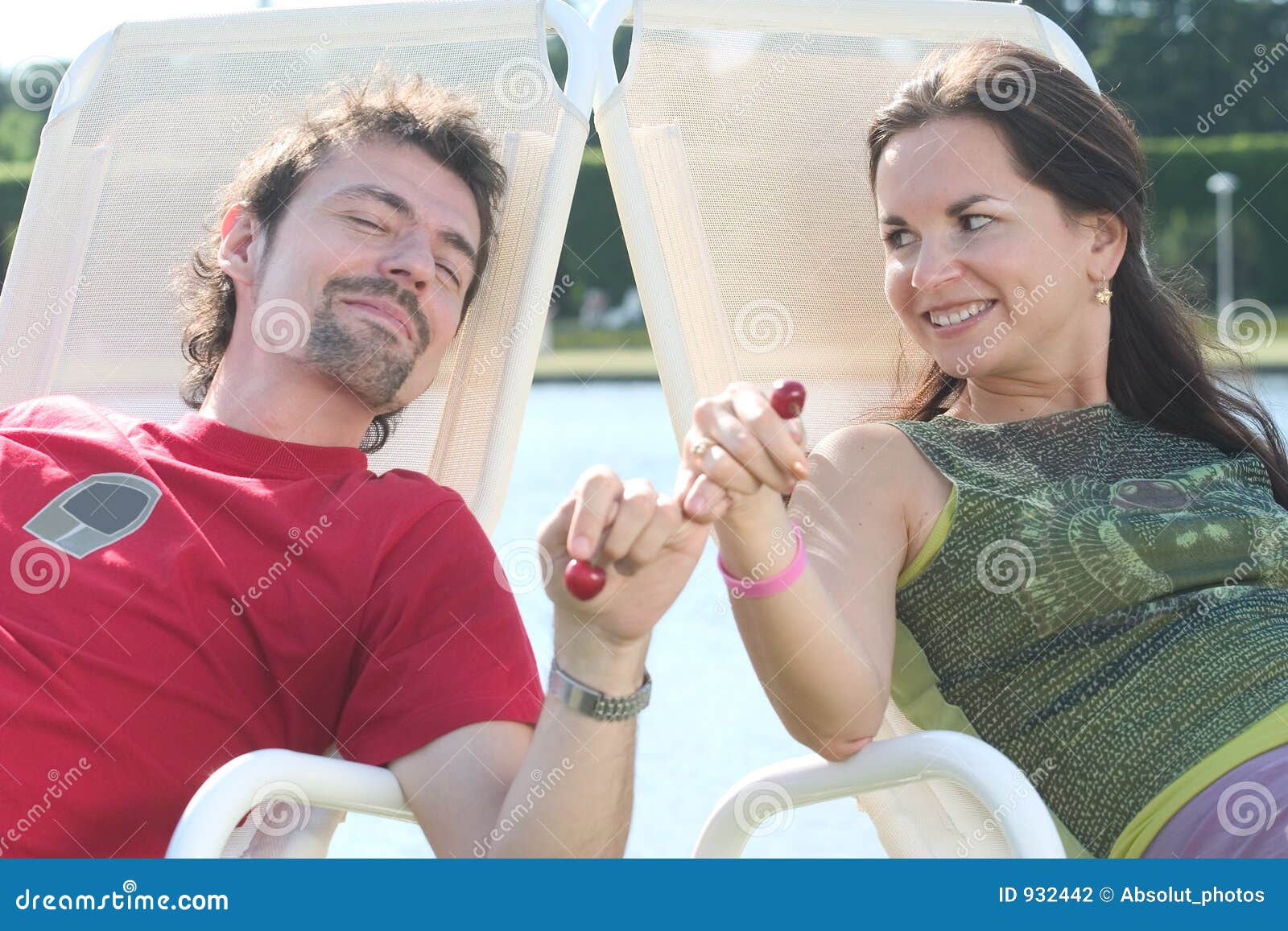 Reclining stock photo. Image of happiness, girlfriend, outdoors 932442