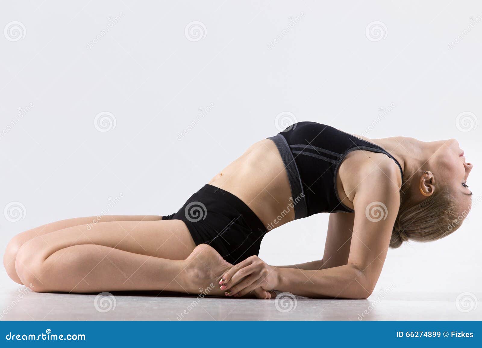 Man Doing Yoga, Lying in Reclining Hero Exercise, Supta Virasana Pose Stock  Illustration - Illustration of pose, person: 253709818