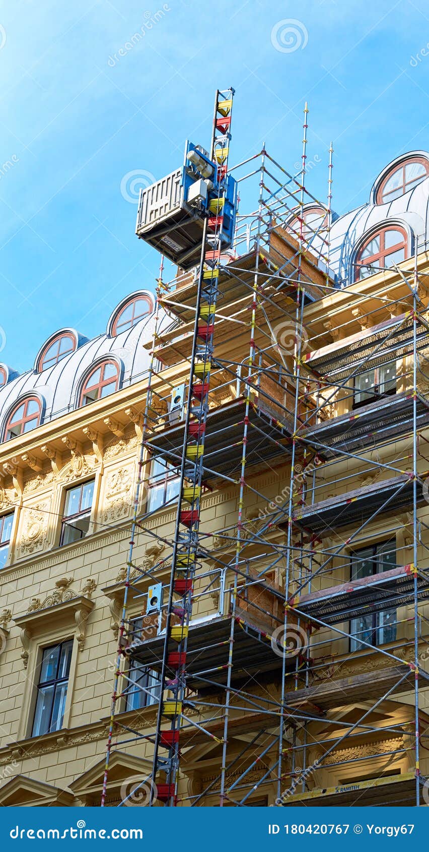 Construction Works in the Center of Vienna Editorial Photography