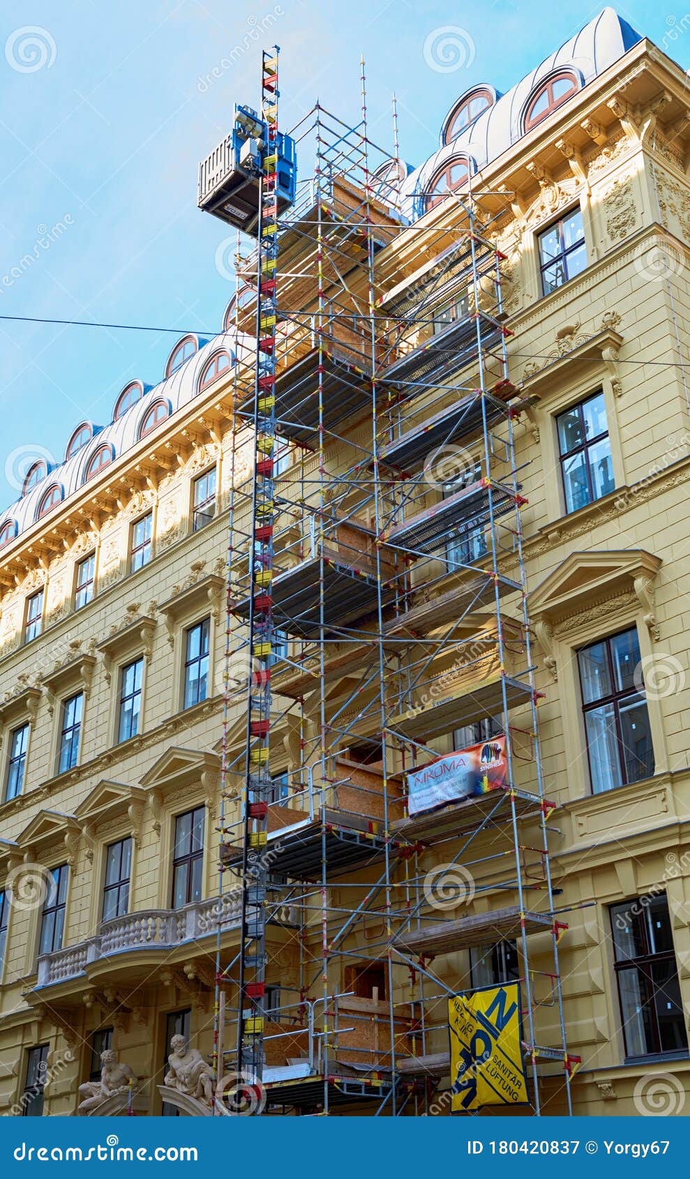 Construction Works in the Center of Vienna Editorial Photography