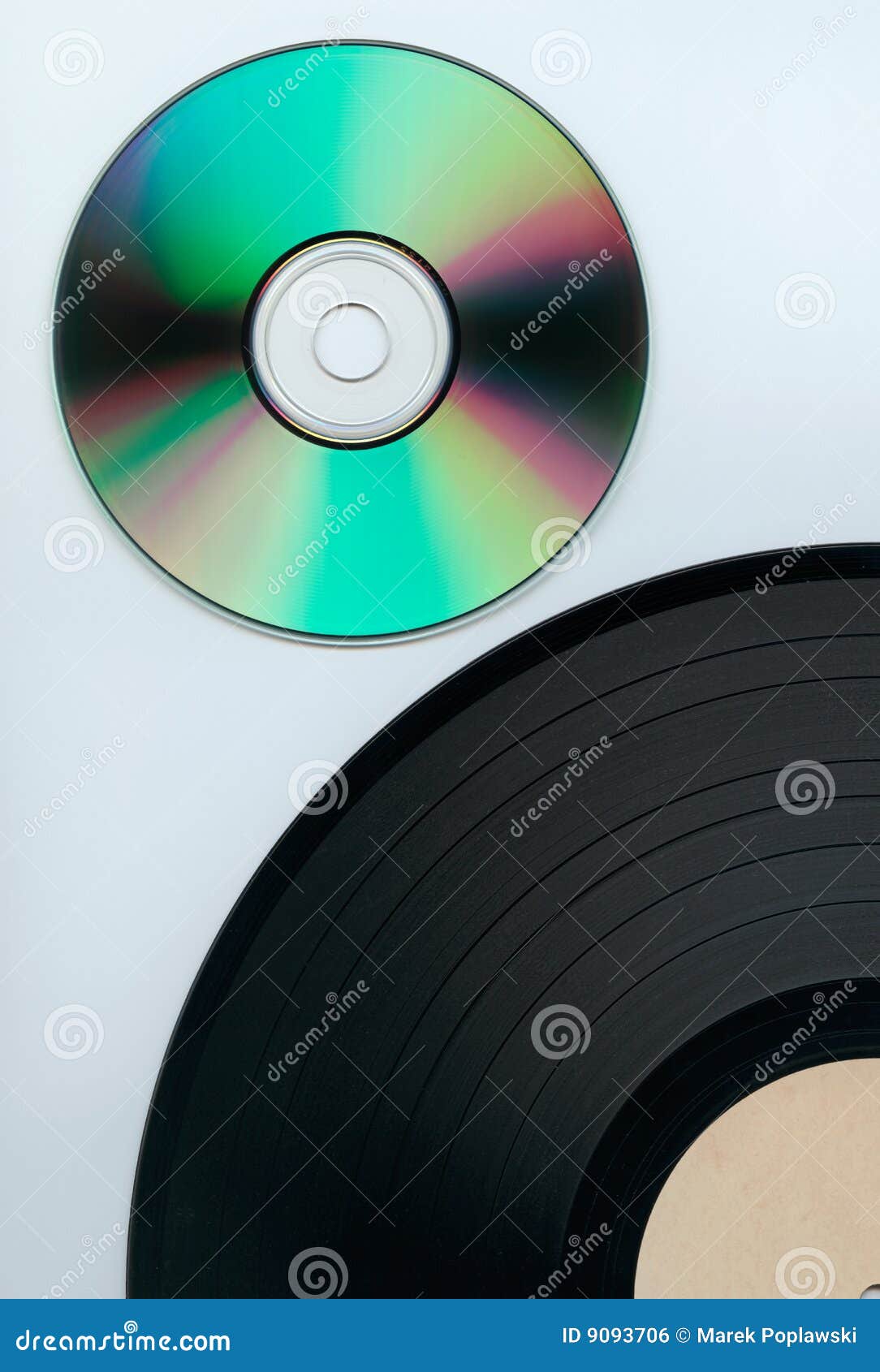 Record and cd stock photo. Image of close, compact, colorful - 9093706