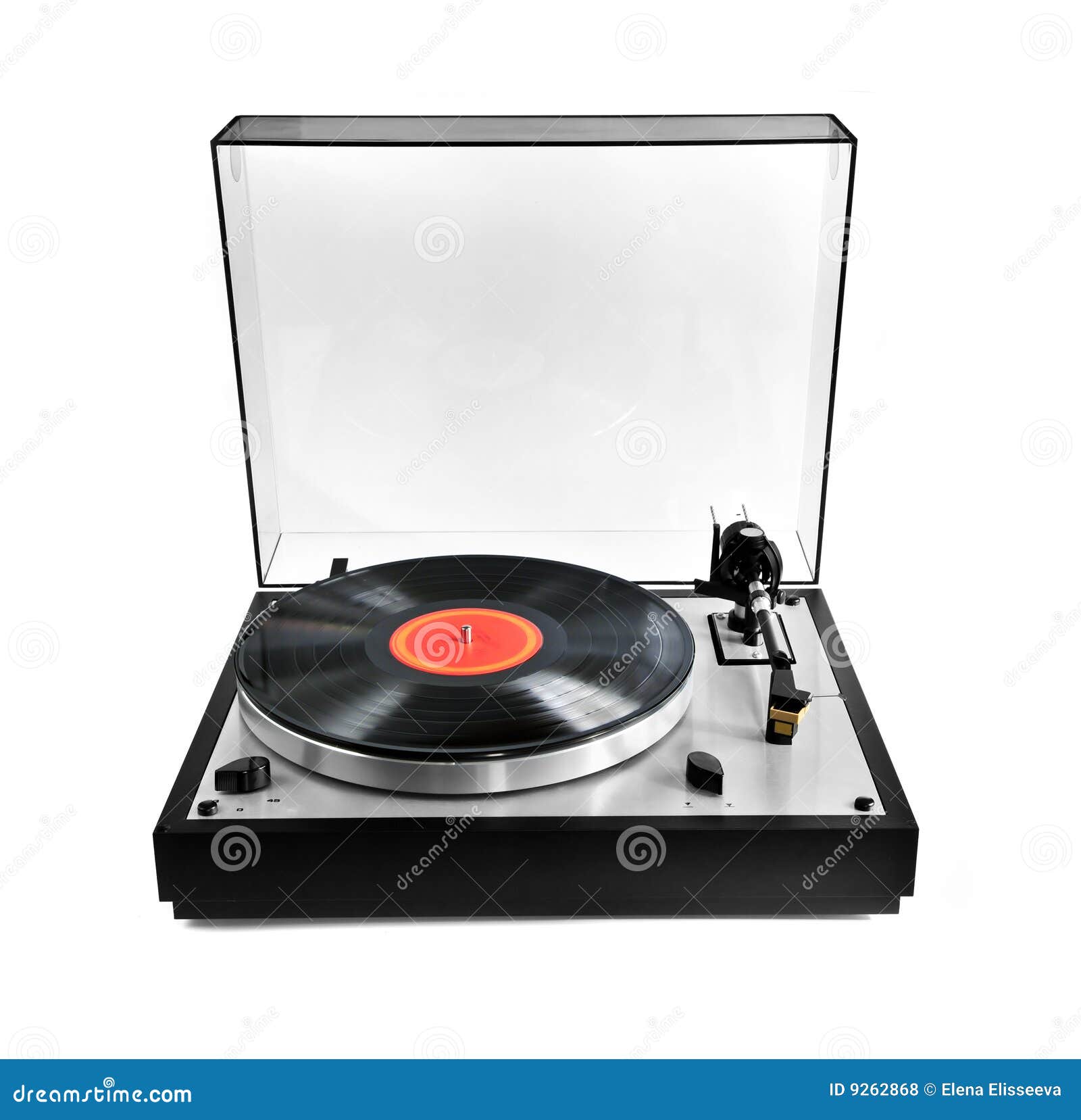 Record on turntable stock photo. Image of equipment, needle - 9262868