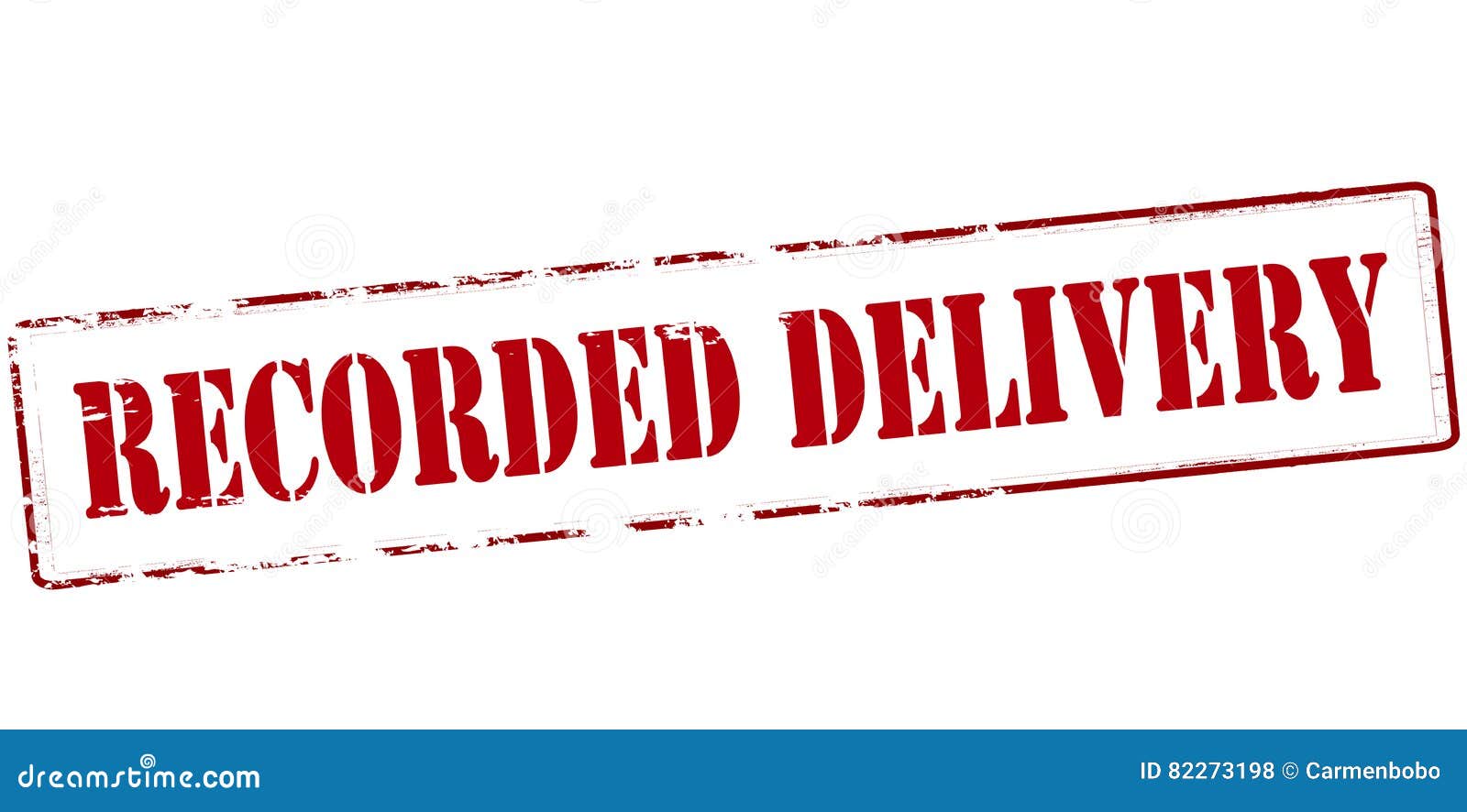 Recorded delivery stock illustration. Illustration of recorded 82273198