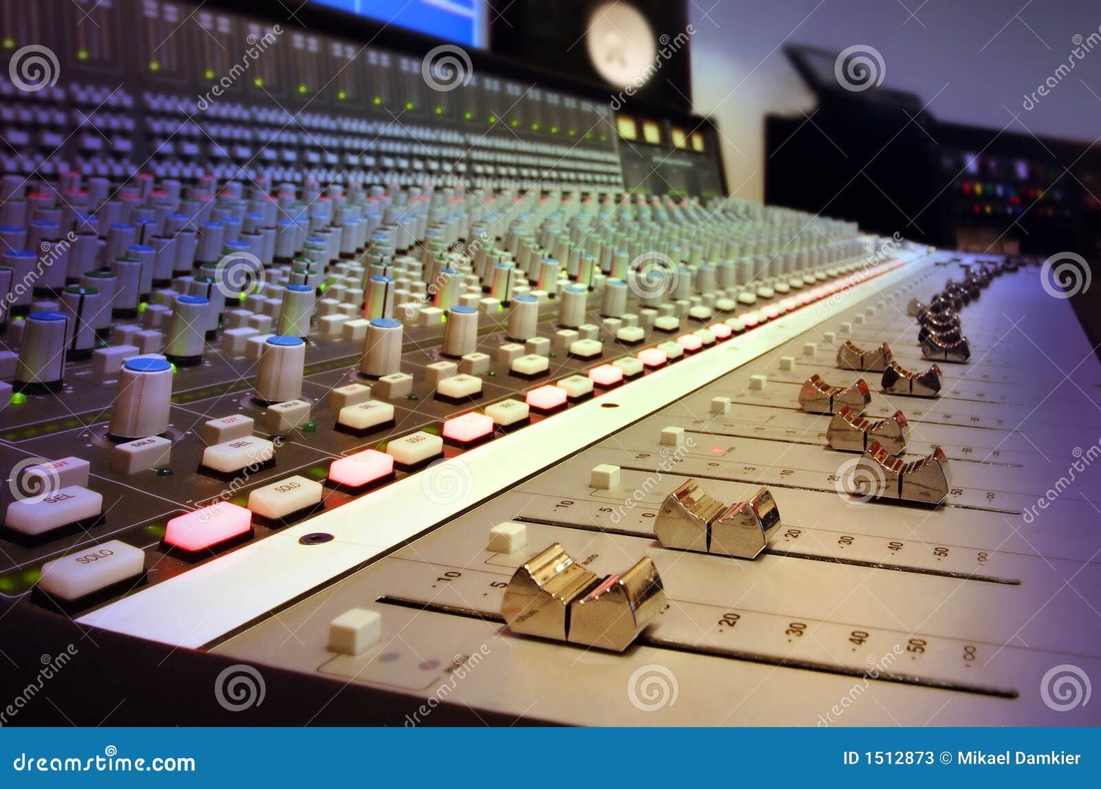recording studio mixing console