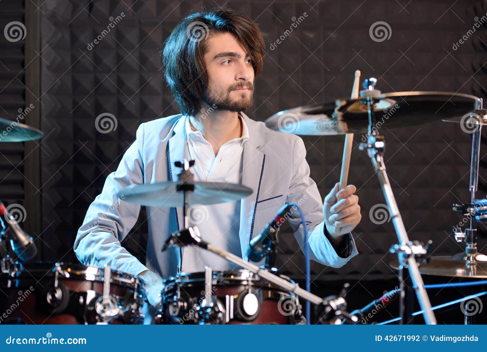 Recording Studio stock photo. Image of light, drummerboy - 42671992