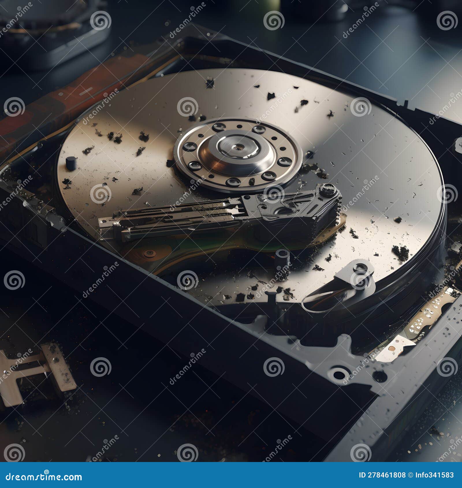 recovering data from a damaged hard drive cinematic hyper generative ai