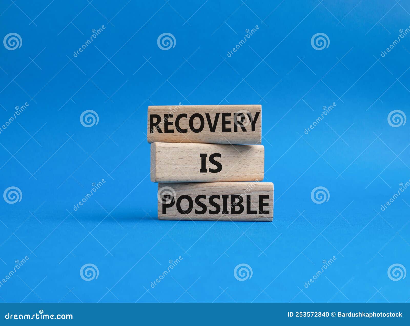 Recovery is Possible Symbol. Concept Words Recovery is Possible on