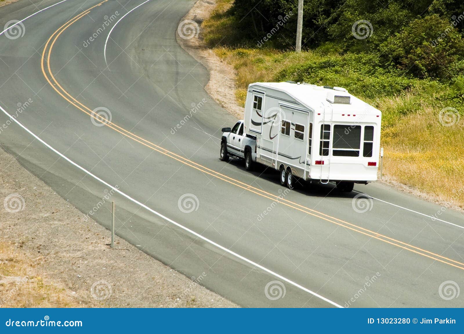 recreational vehicles on the highway