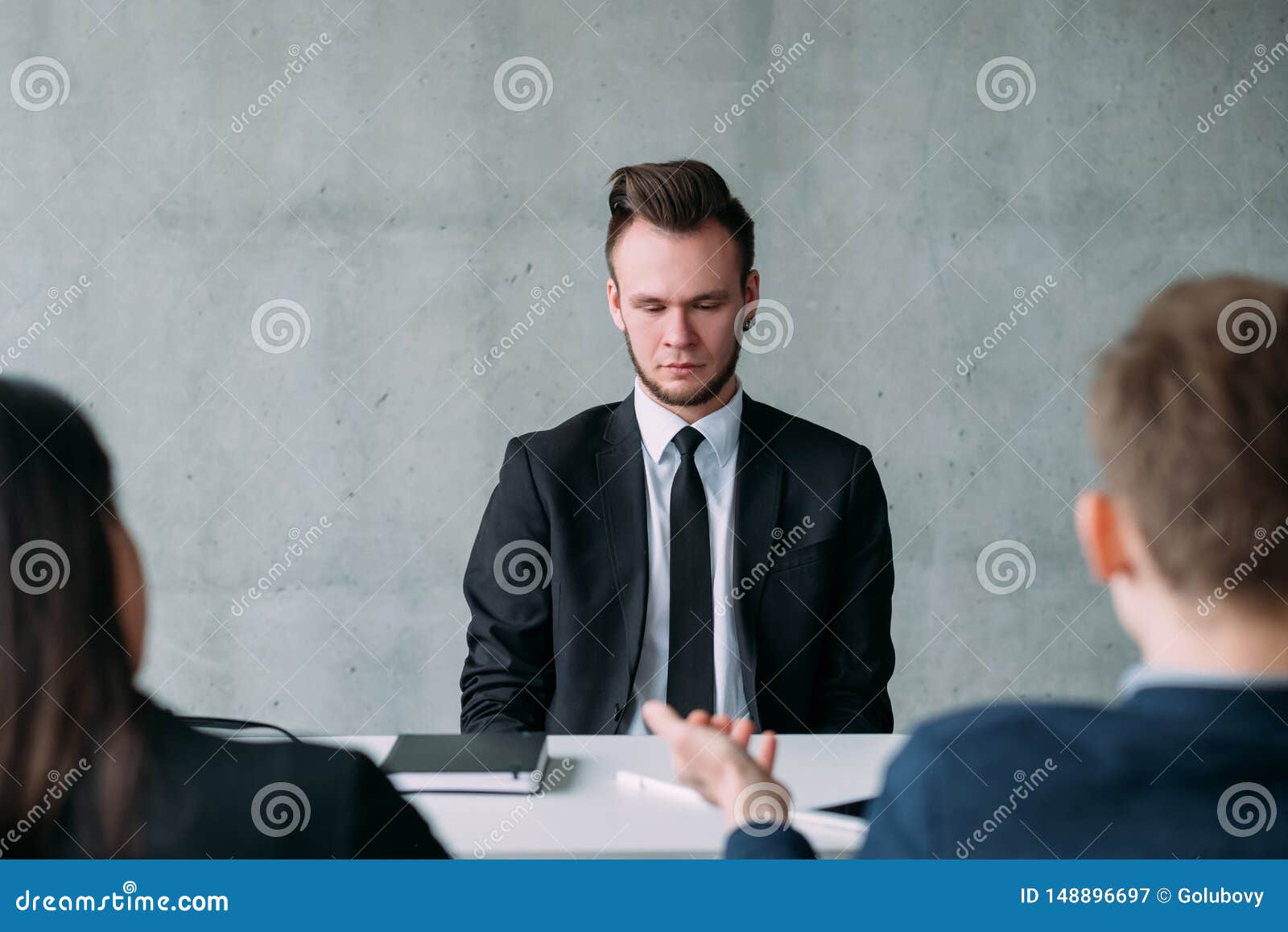 Job interview facial expressions