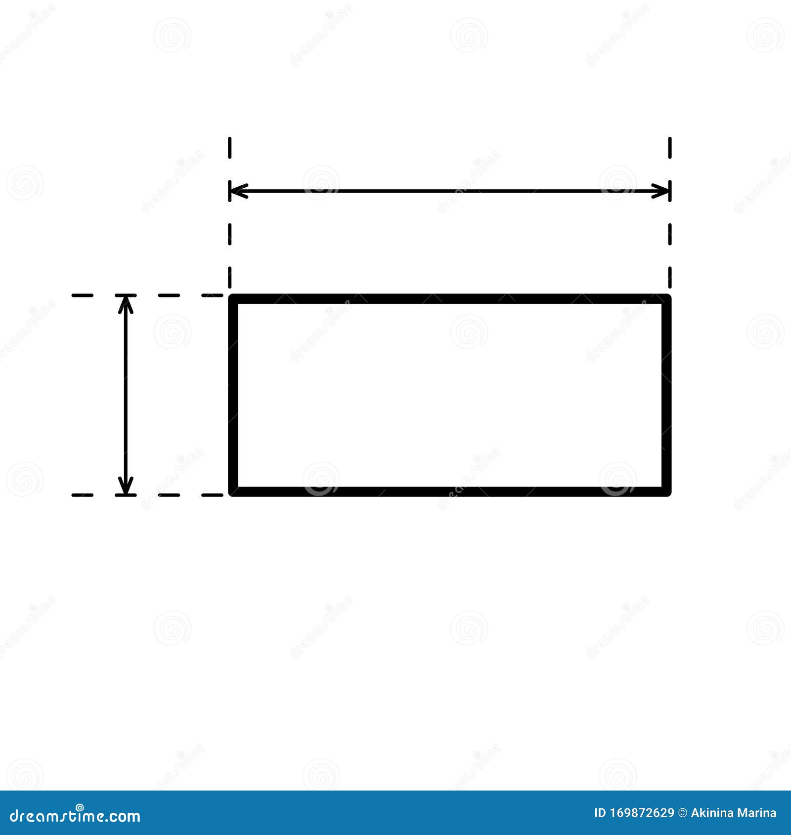 Download Rectangle With Arrows For Measuring Length And Width ...
