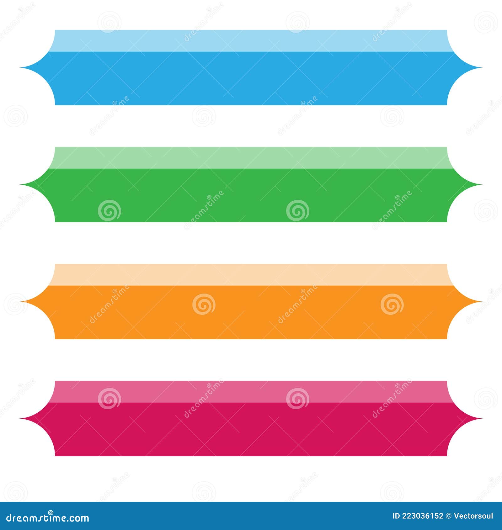 Rectangle Banner, Plaque, Button, Tag and Label Shape with Empty, Blank ...
