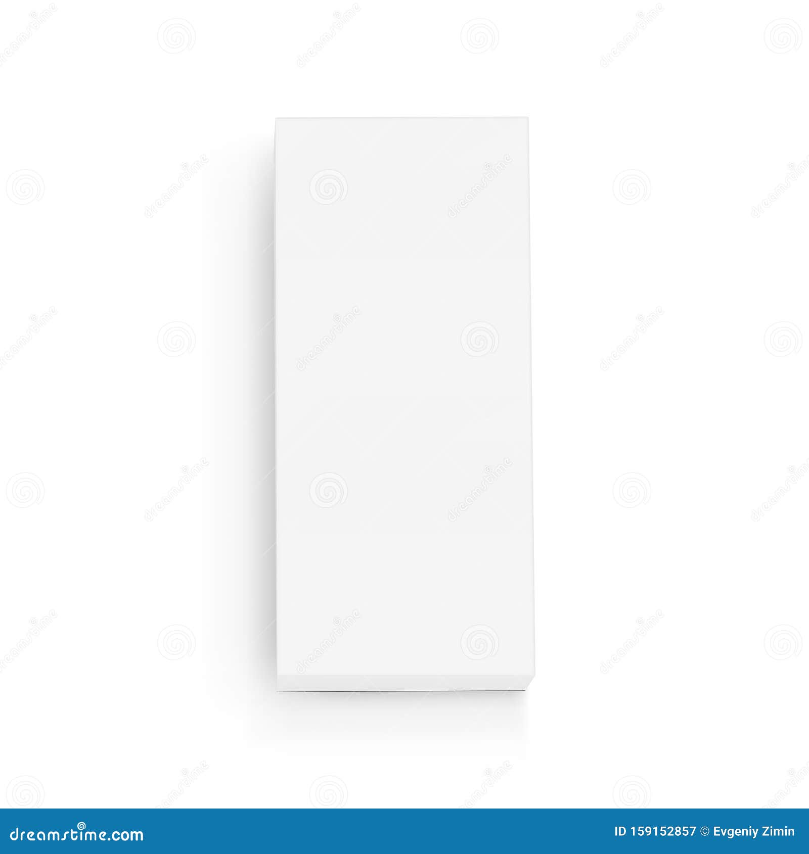 Download Rectangular Box Mockup View From Above Stock Illustration ...
