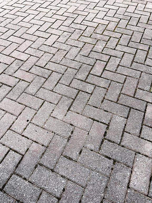Rectangular Cement Pavers on a Road Stock Image Image of sidewalk