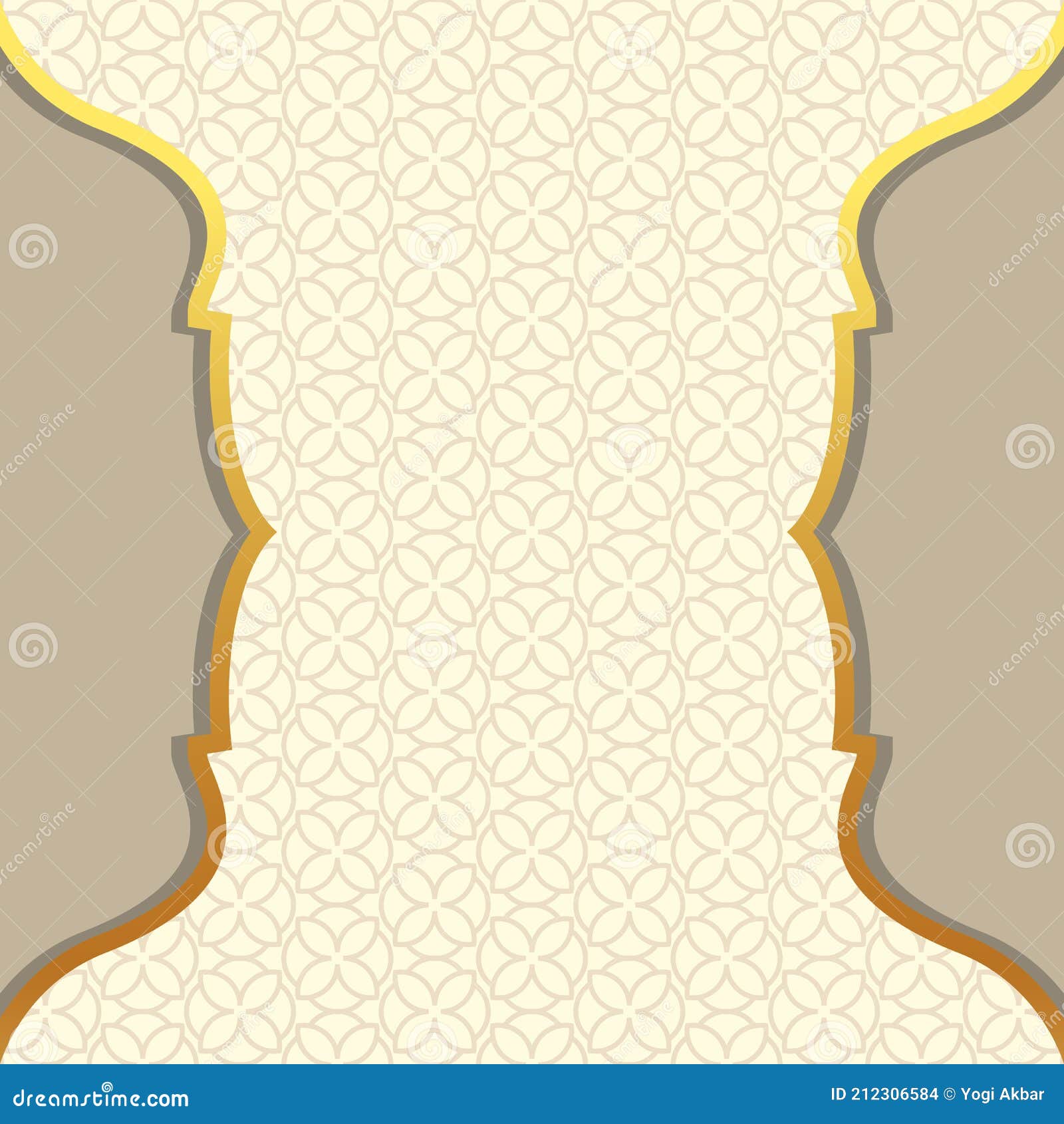 Rectangular Frame with Traditional Arabic Ornament Background for Invitation  Card. Ramadan Kareem. Modern Cover Design Stock Vector - Illustration of  design, element: 212306584