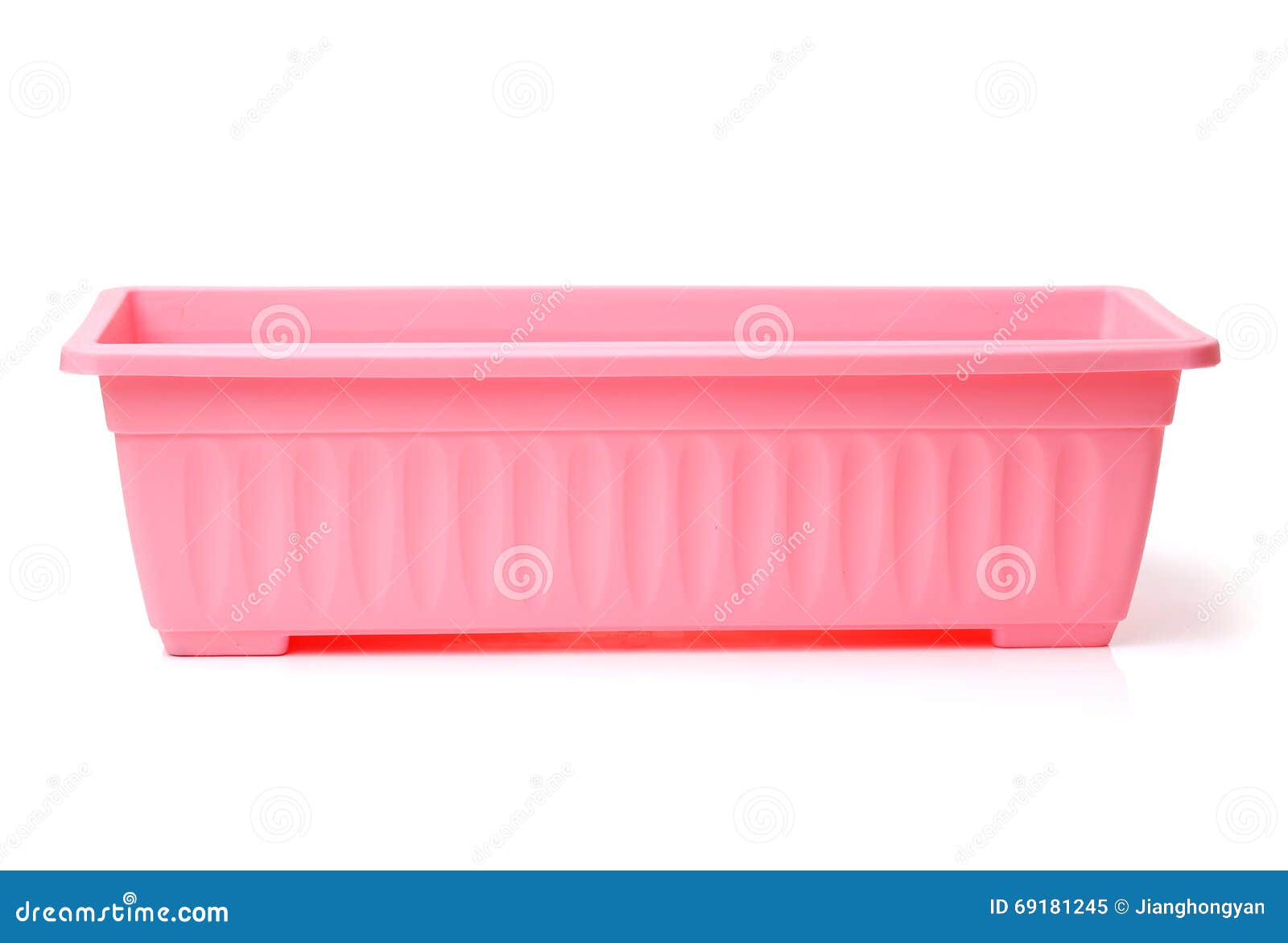 Rectangular Plastic Flower Pot Stock Image Image of background, decorative 69181245