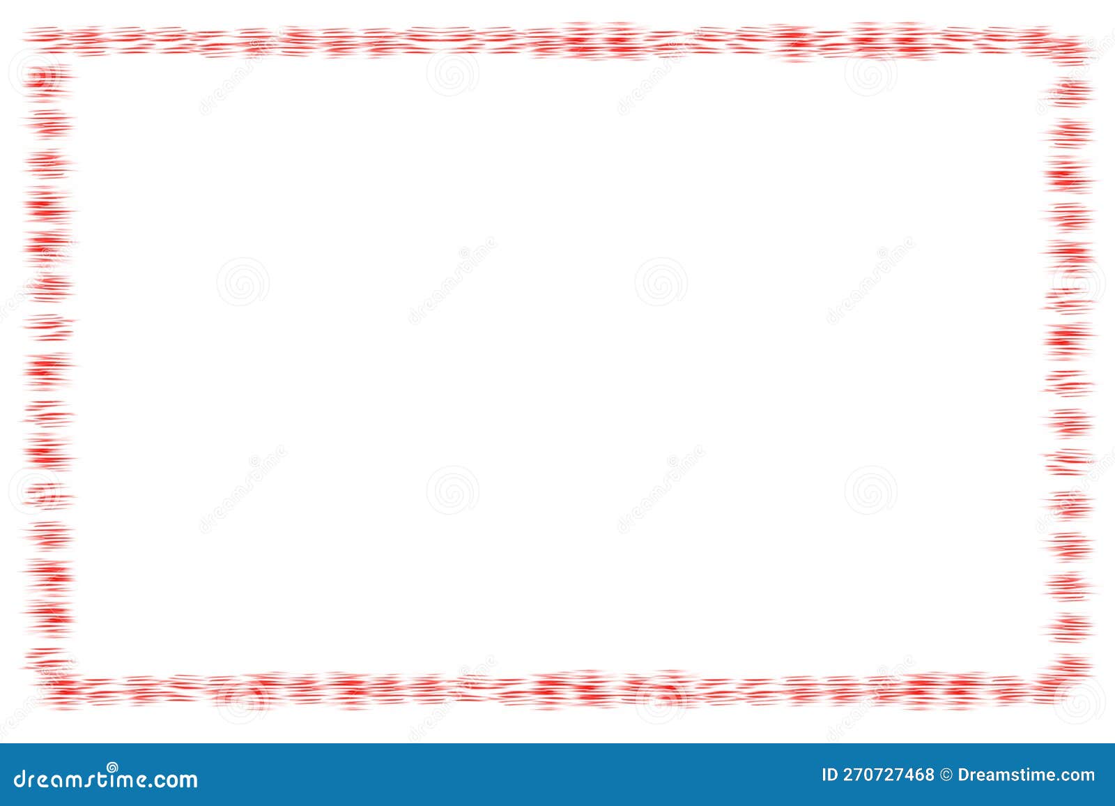 Rectangular Red Banner Frames Borders Painted On Transparent
