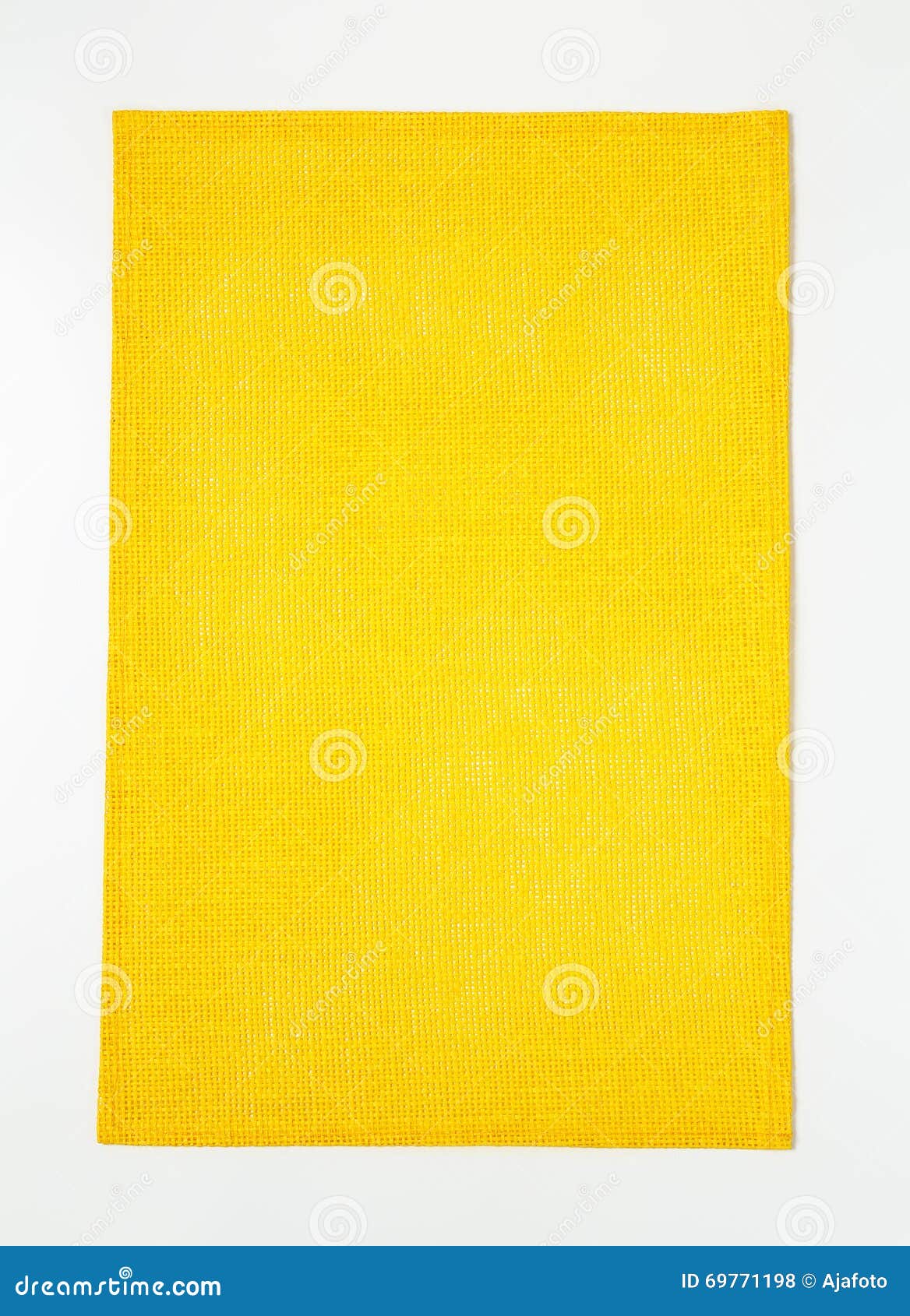 Rectangular Yellow Placemat Stock Photo Image of background, plain