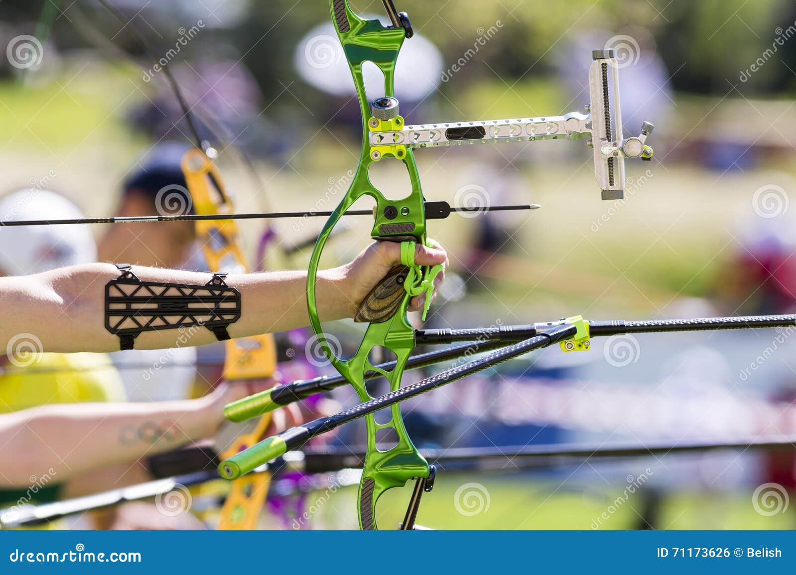 recurve bow archery competition hand only