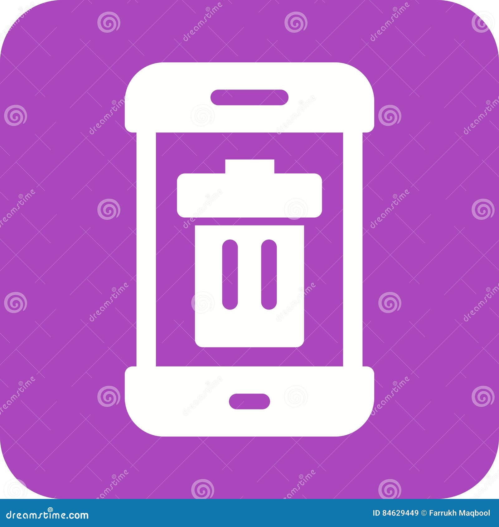 Recycle Bin stock vector. Illustration of garbage, remove - 84629449