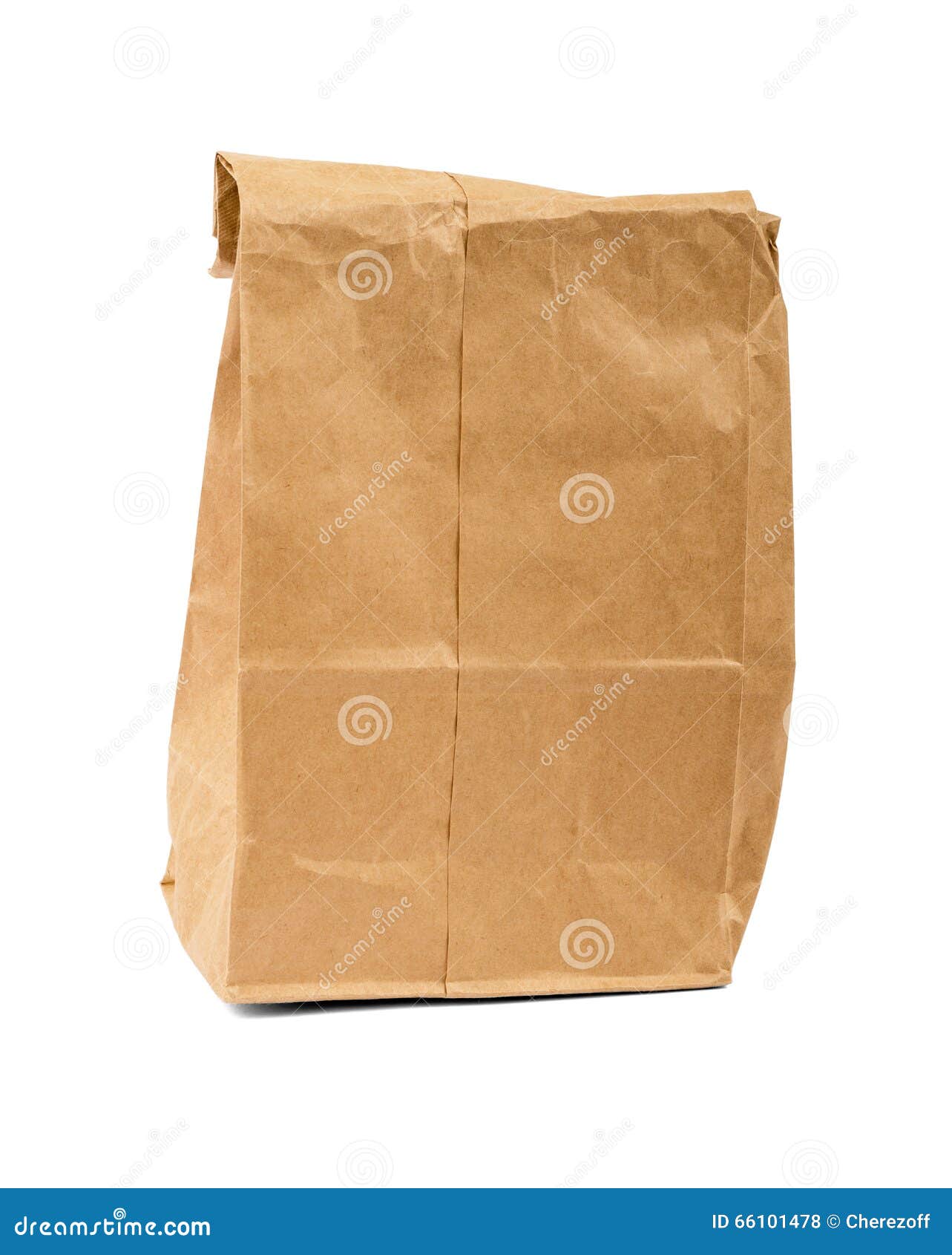 Recycle brown paper bag stock photo. Image of container 66101478