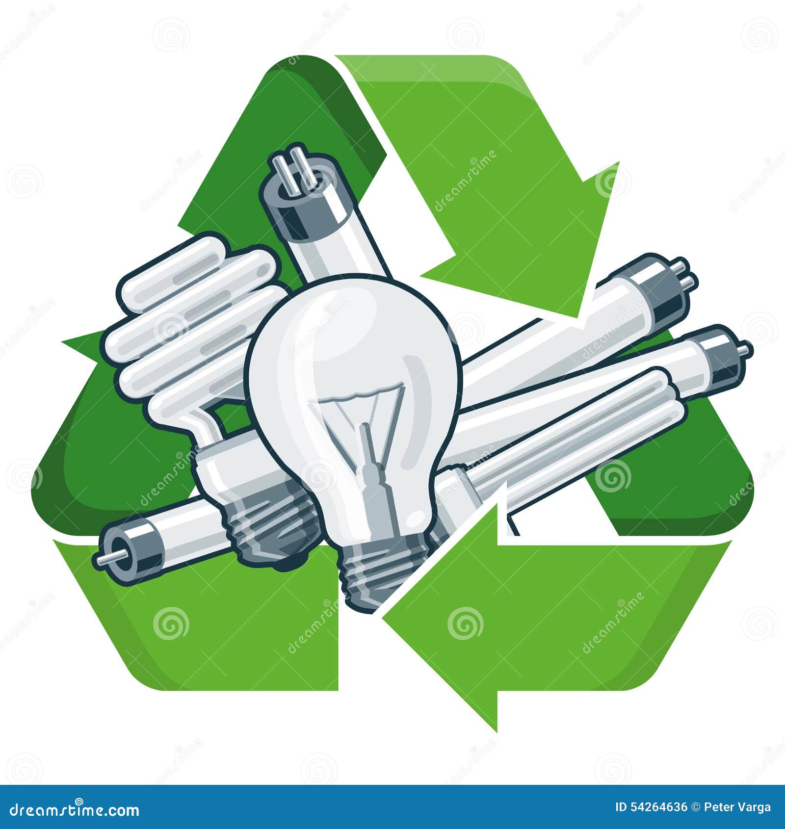 Recycle light bulbs stock vector. Image of icon, green - 54264636 Recycle light bulbs stock vector. Image of icon, green - 54264636