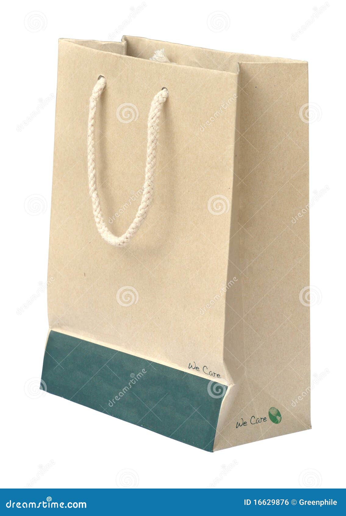 Recycle paper bag stock photo. Image of container, carry 16629876