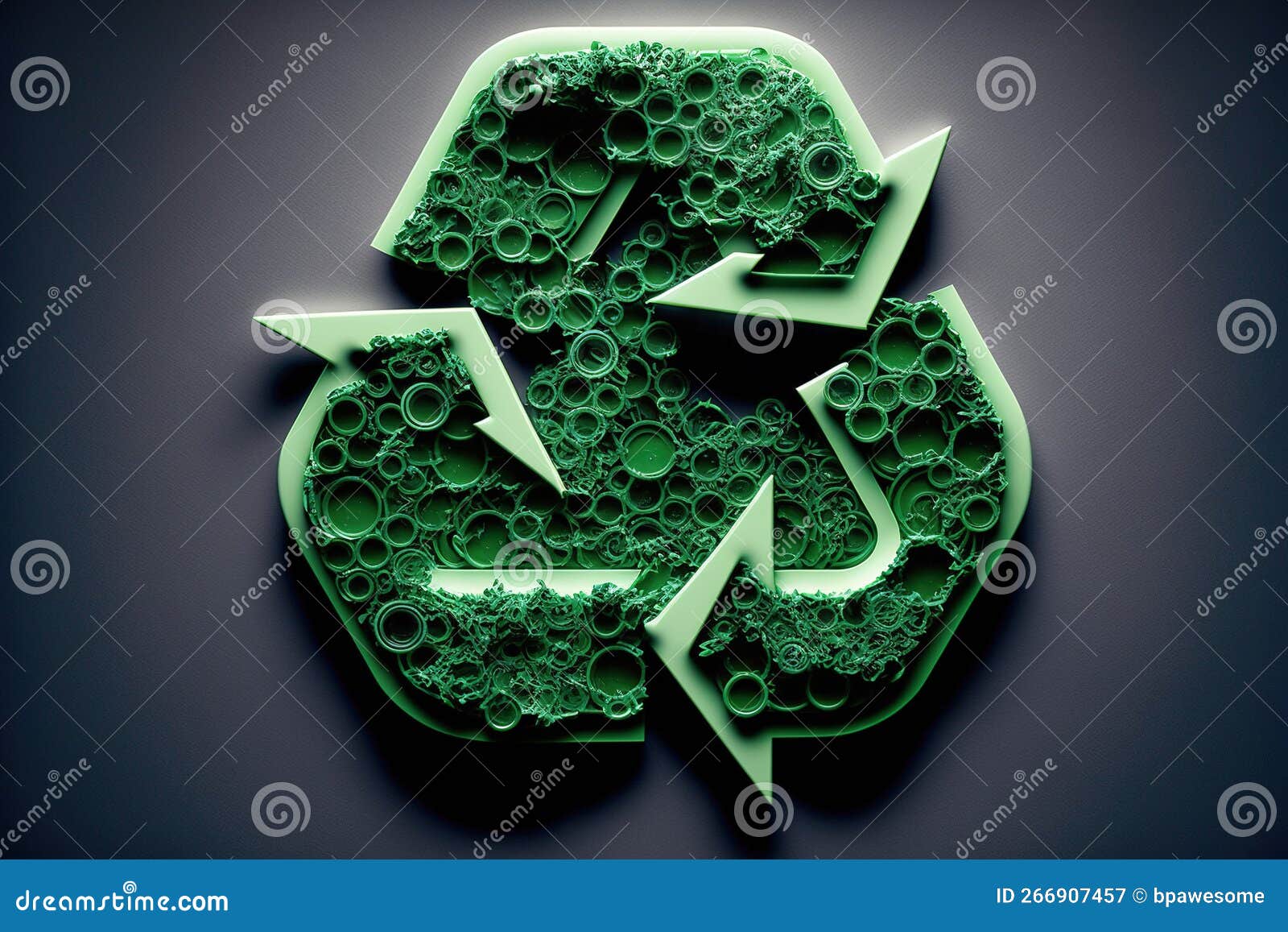 Recycle Plastics, Sustainability and Environmental Concept, Generative