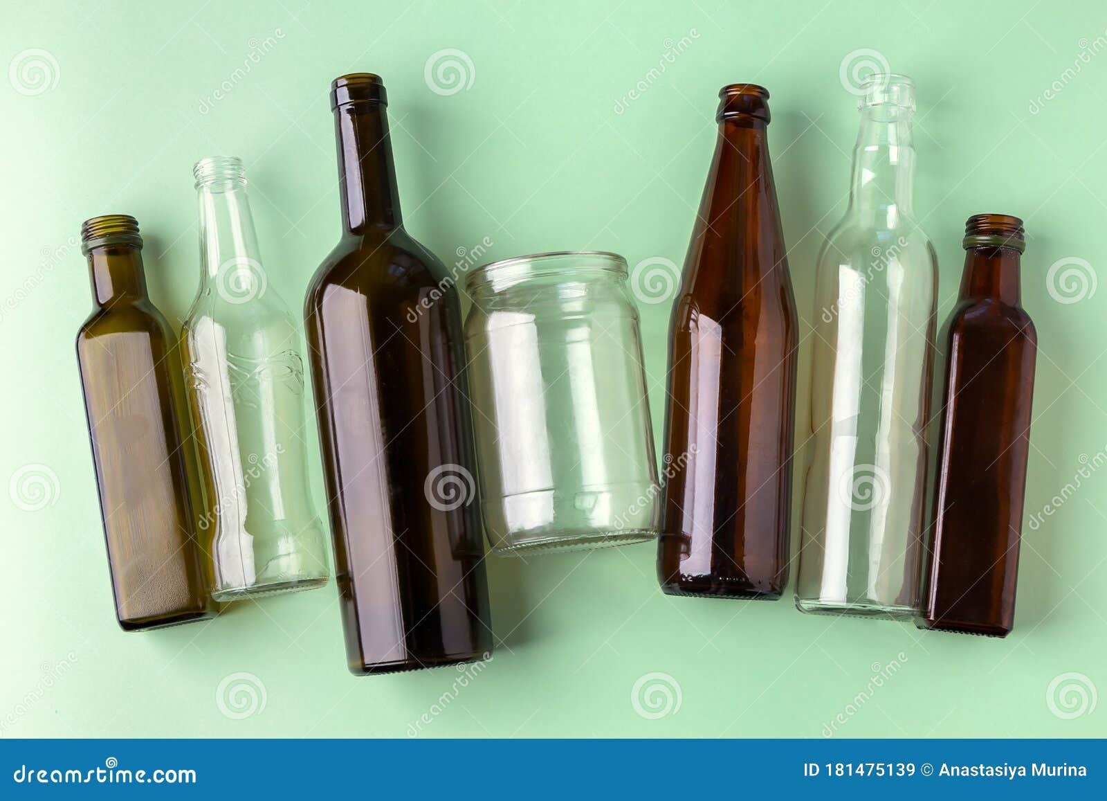 Recycled Glass or Recyclable Glass Stock Image Image of empty