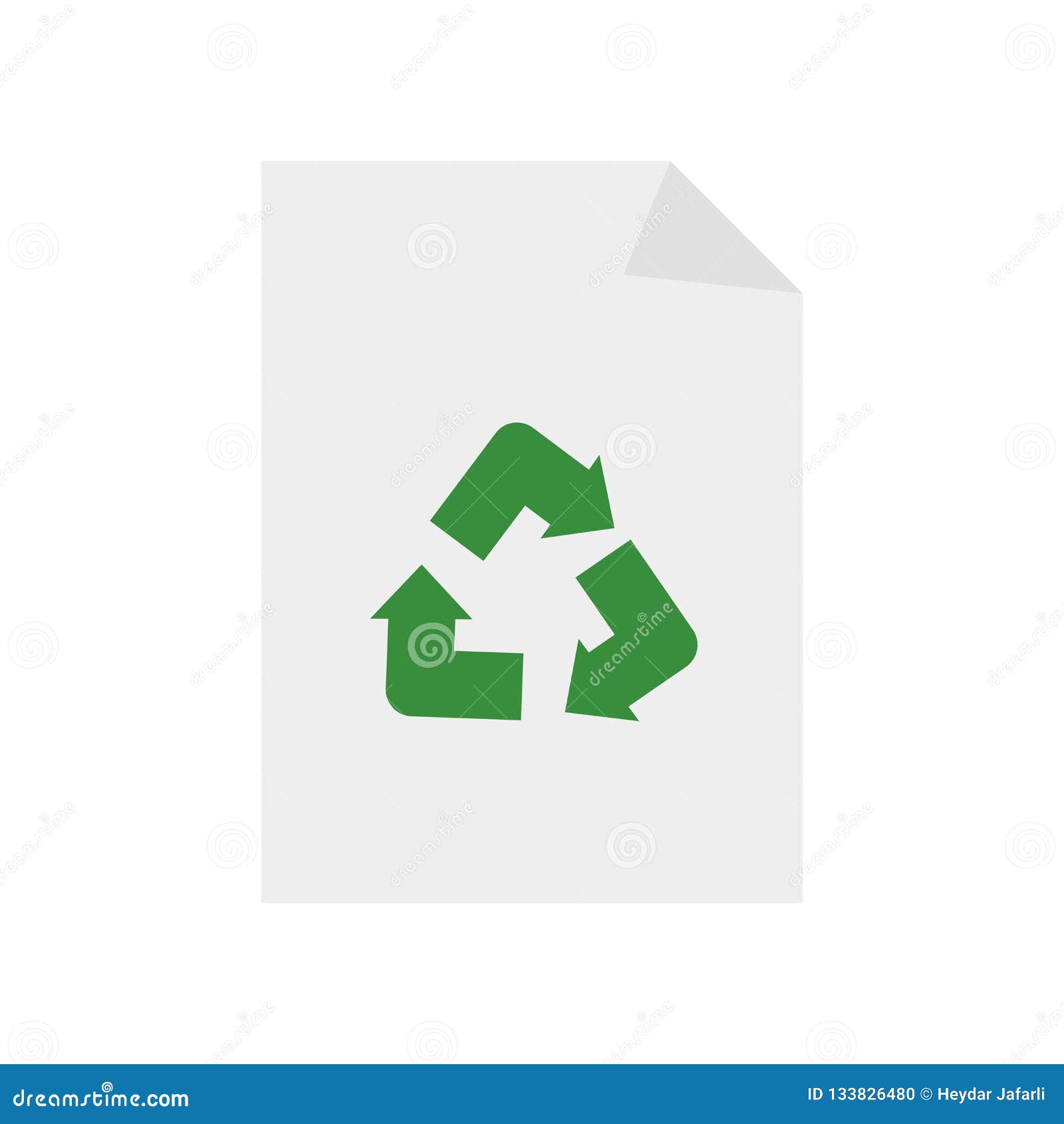 Download Recycled Paper Icon Vector Sign And Symbol Isolated On White Background Recycled Paper Logo Concept Stock Vector Illustration Of Arrow Sign 133826480