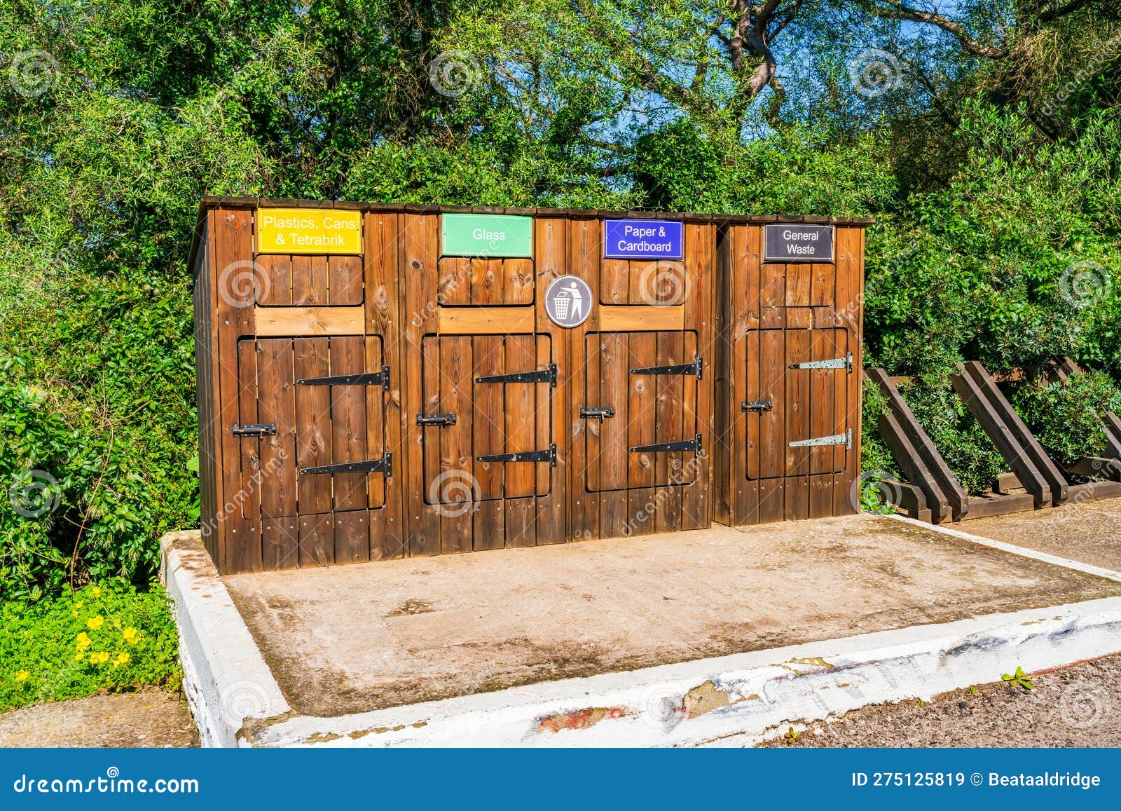 Recycling Containers, Gibraltar Stock Image Image of garbage, destination 275125819