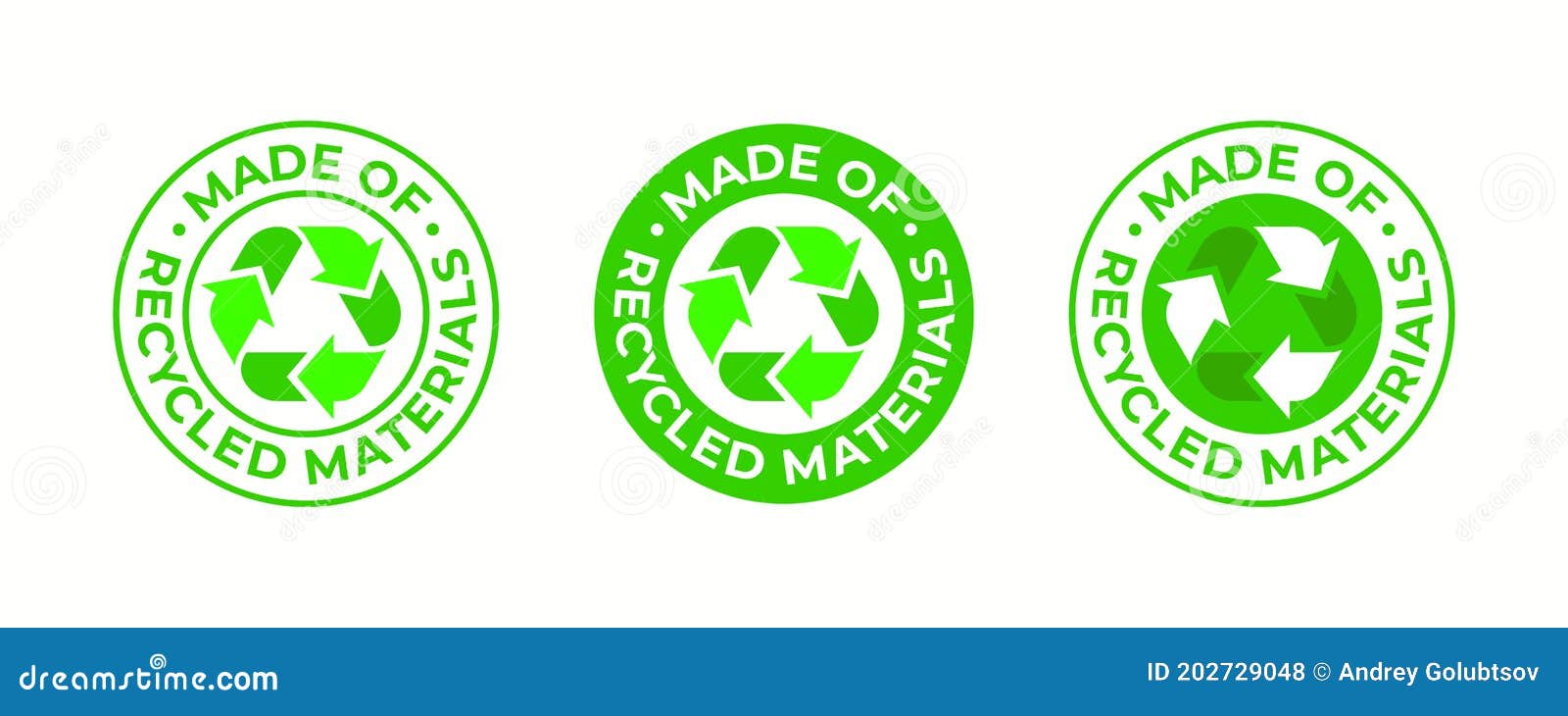 Recycling Icon, Made of Recycled Materials, Vector, Recyclable Package