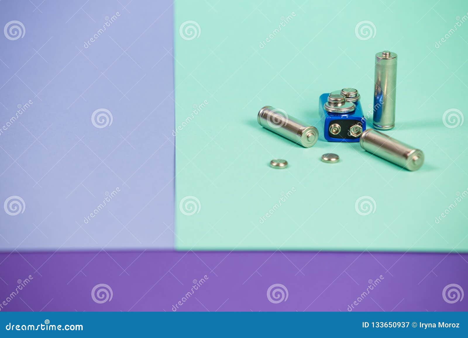 Recycling. Materials for Recycle and Reuse on Pastel Background Stock