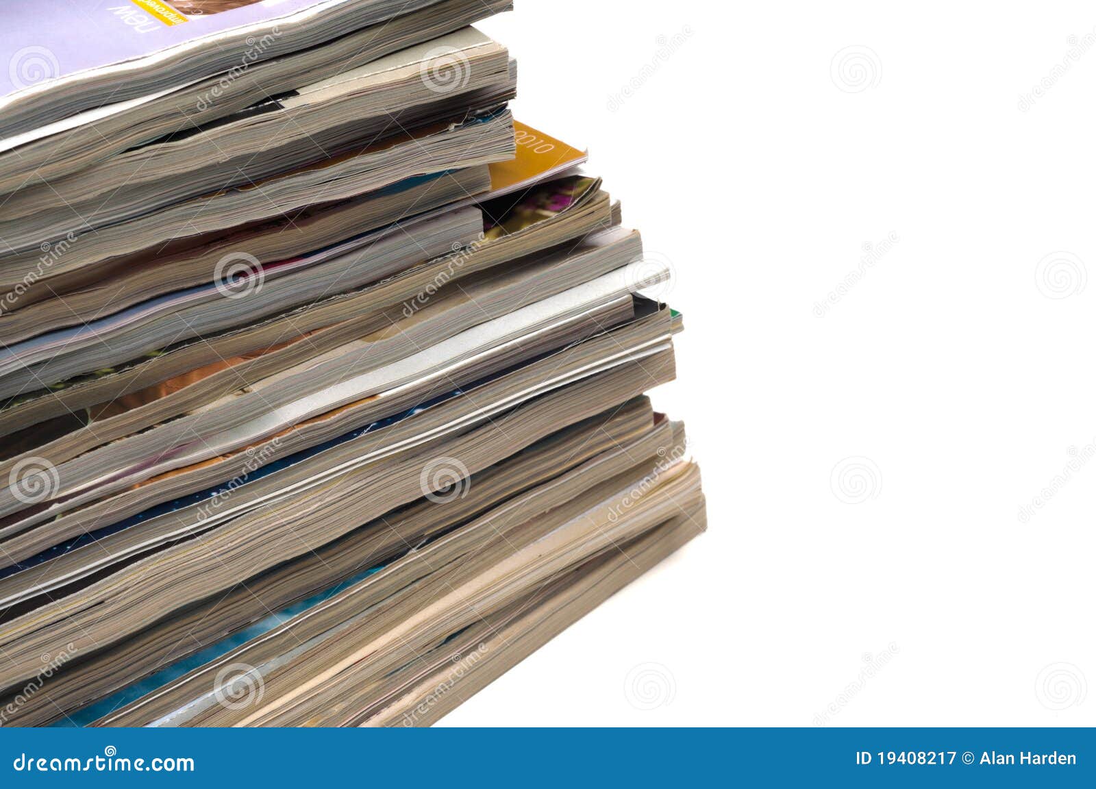 Recycling old magazines stock image. Image of newspaper 19408217