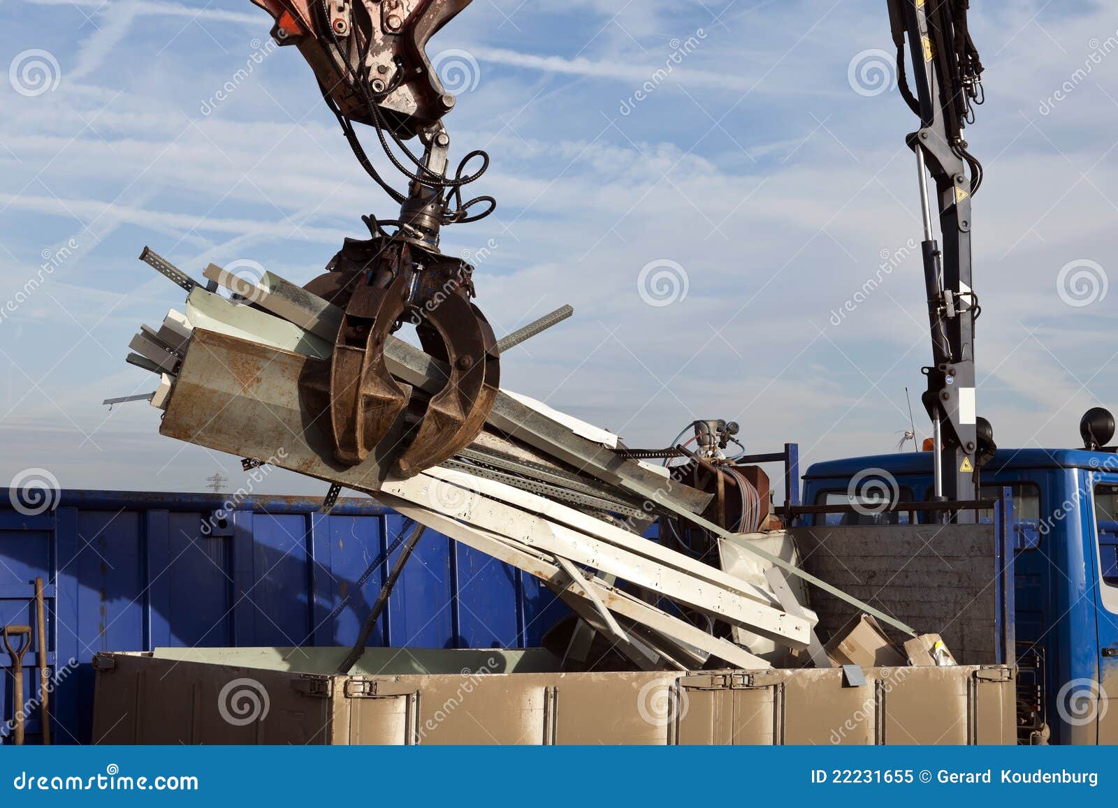 Recycling old metal stock image. Image of steel, metal 22231655