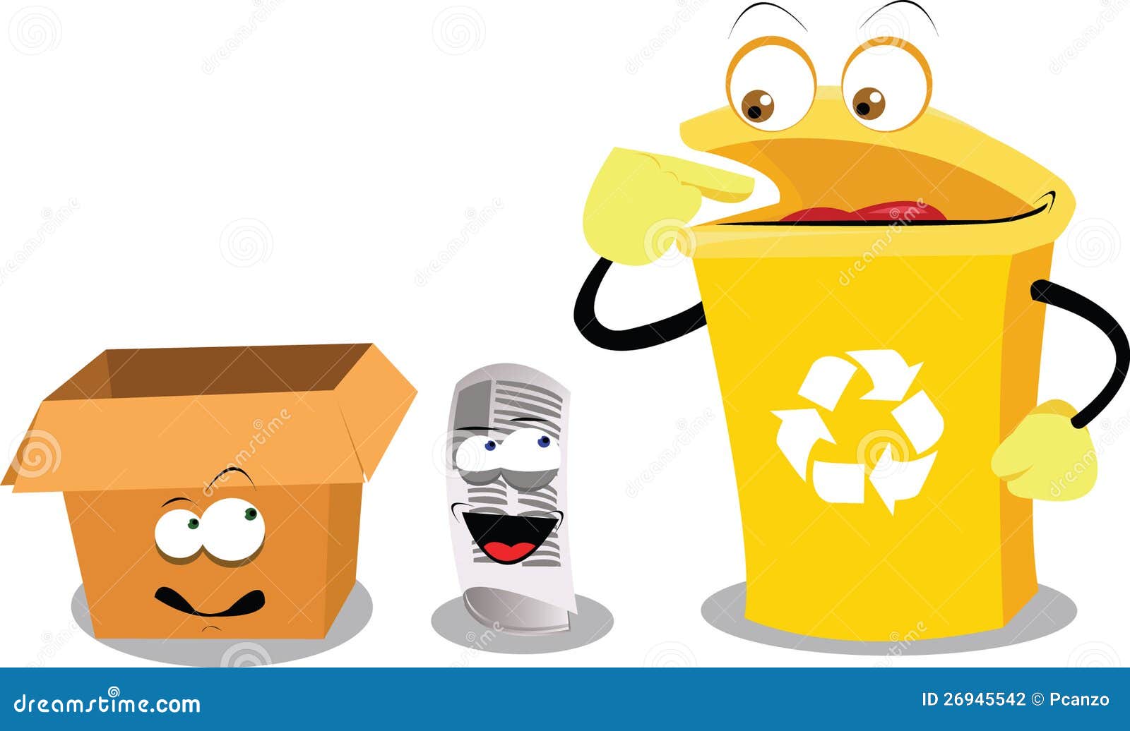 Recycling Paper stock vector. Illustration of copy, anthropomorphic