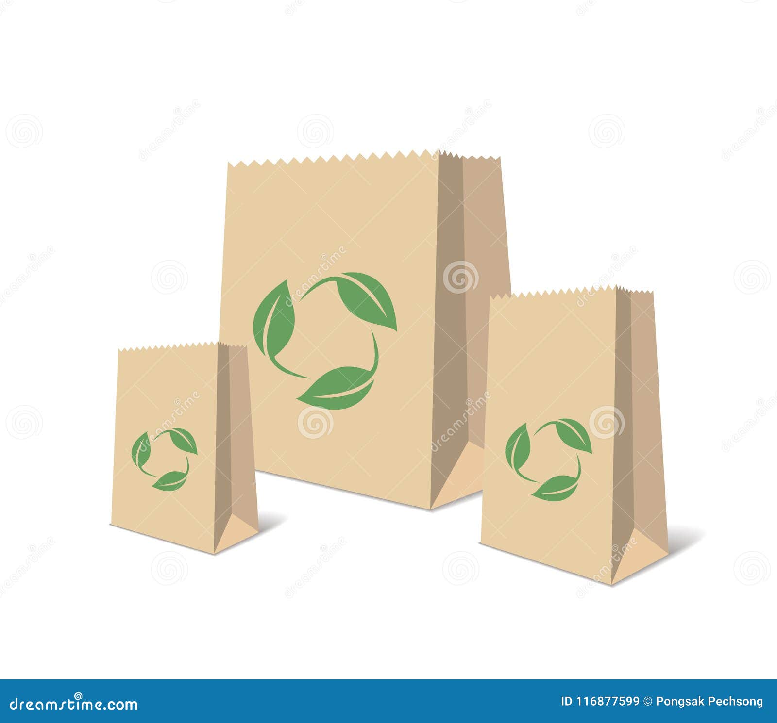 Eco-friendly paper bags on yellow... - Stock Photo [88634891] - PIXTA