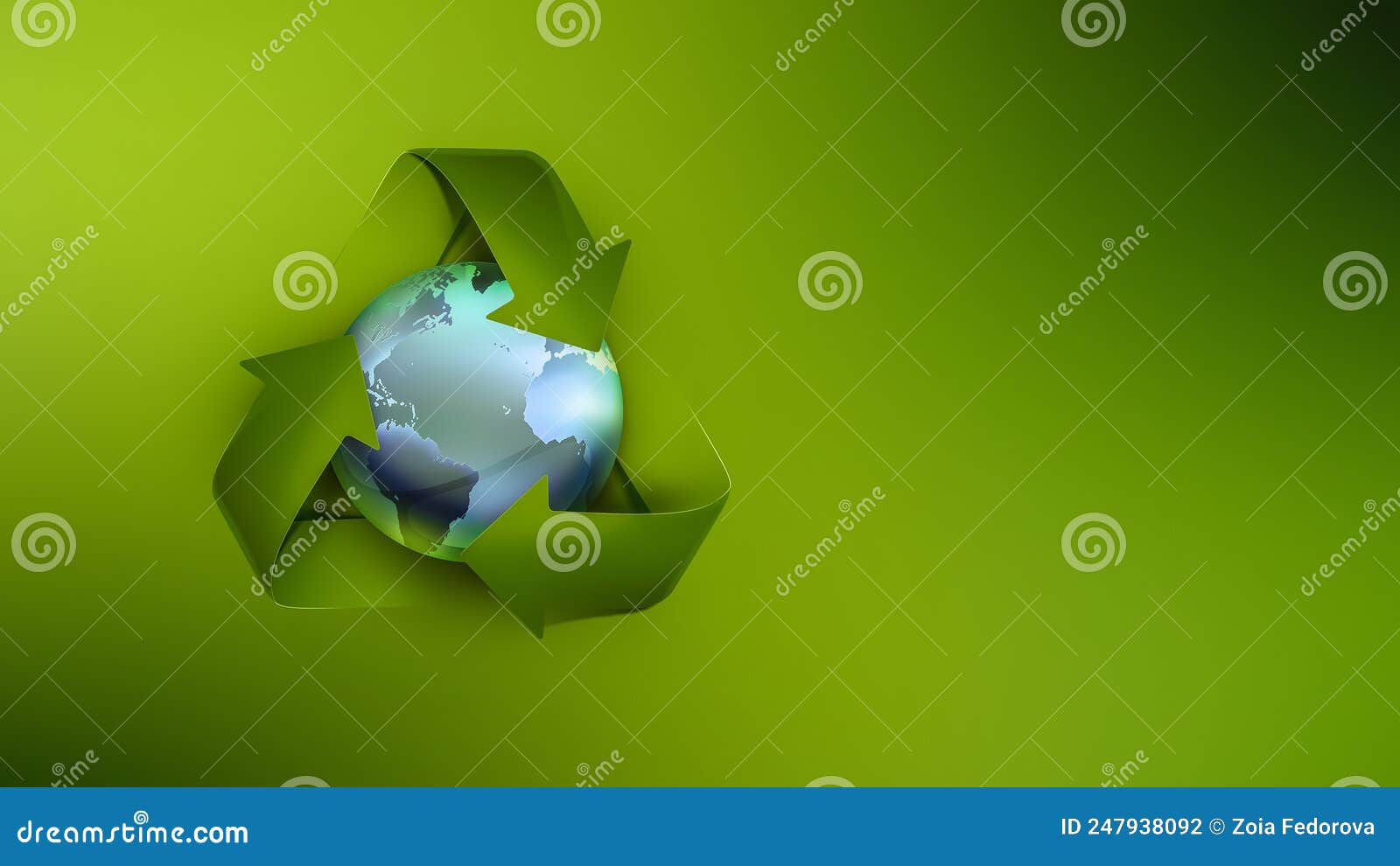 Recycling Symbol and Blue Stock Photo Image of ecology, earth 247938092
