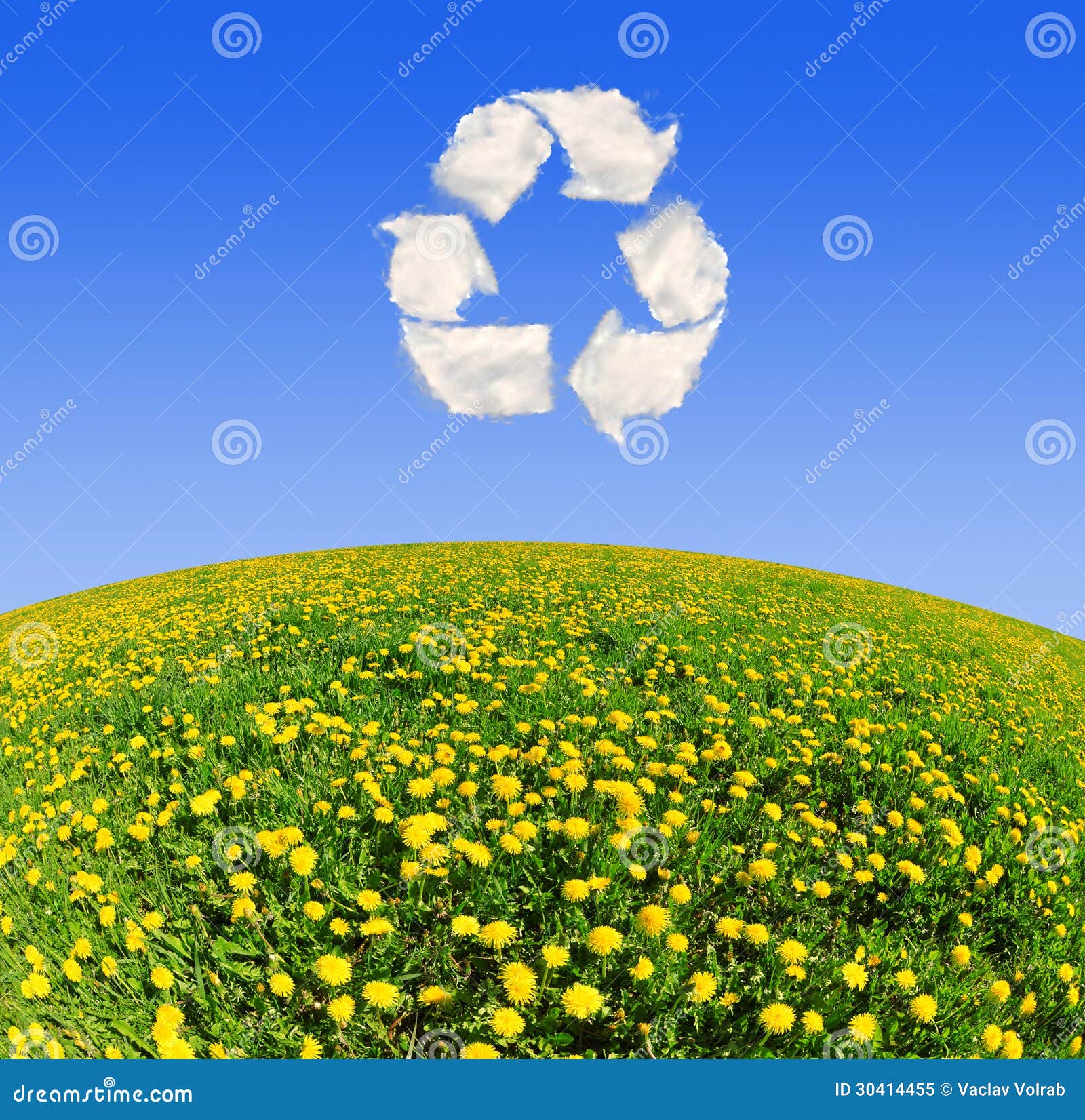 Recycling Symbol from Clouds Stock Image Image of bloom, plain 30414455