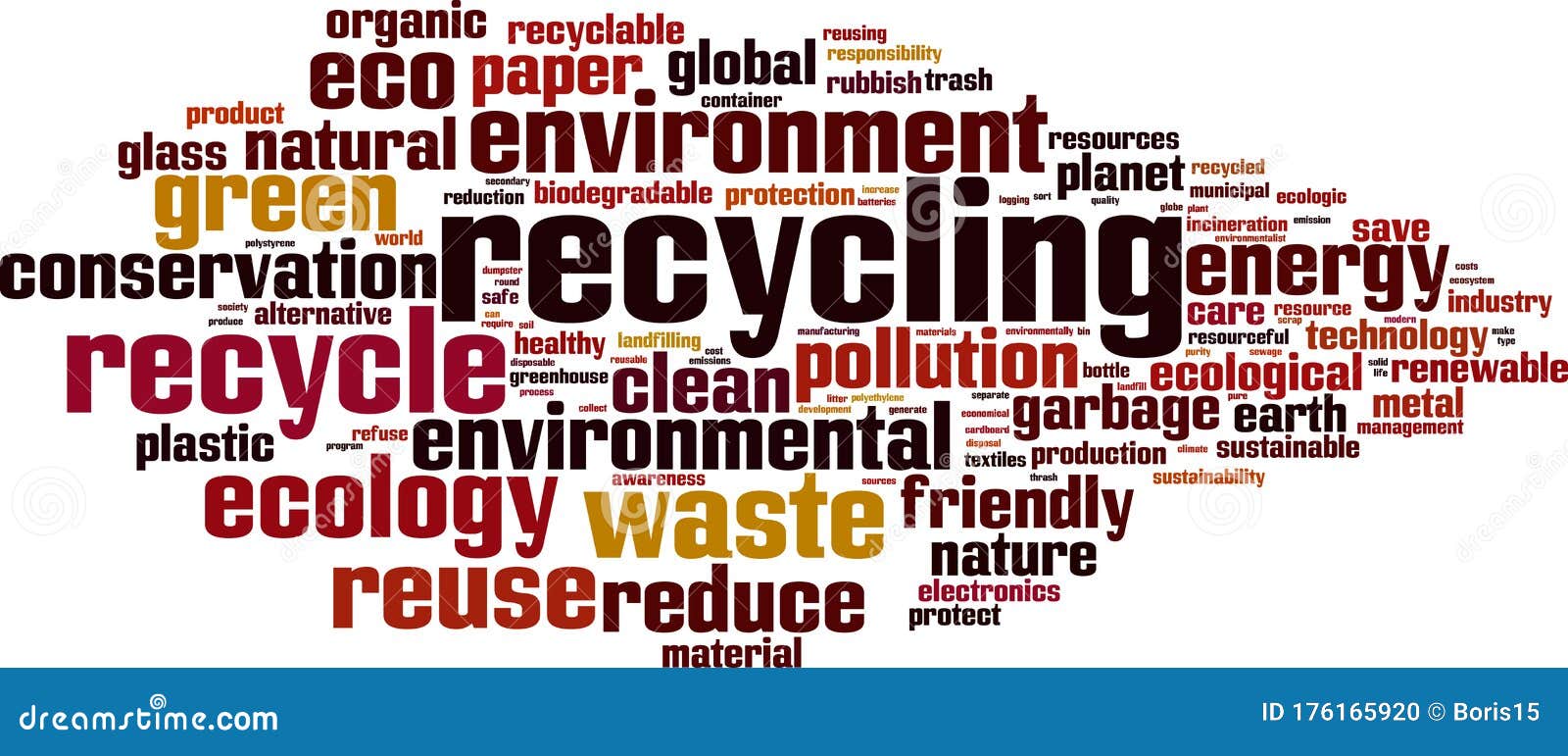Recycling Word Cloud Collage Stock Image 202805227