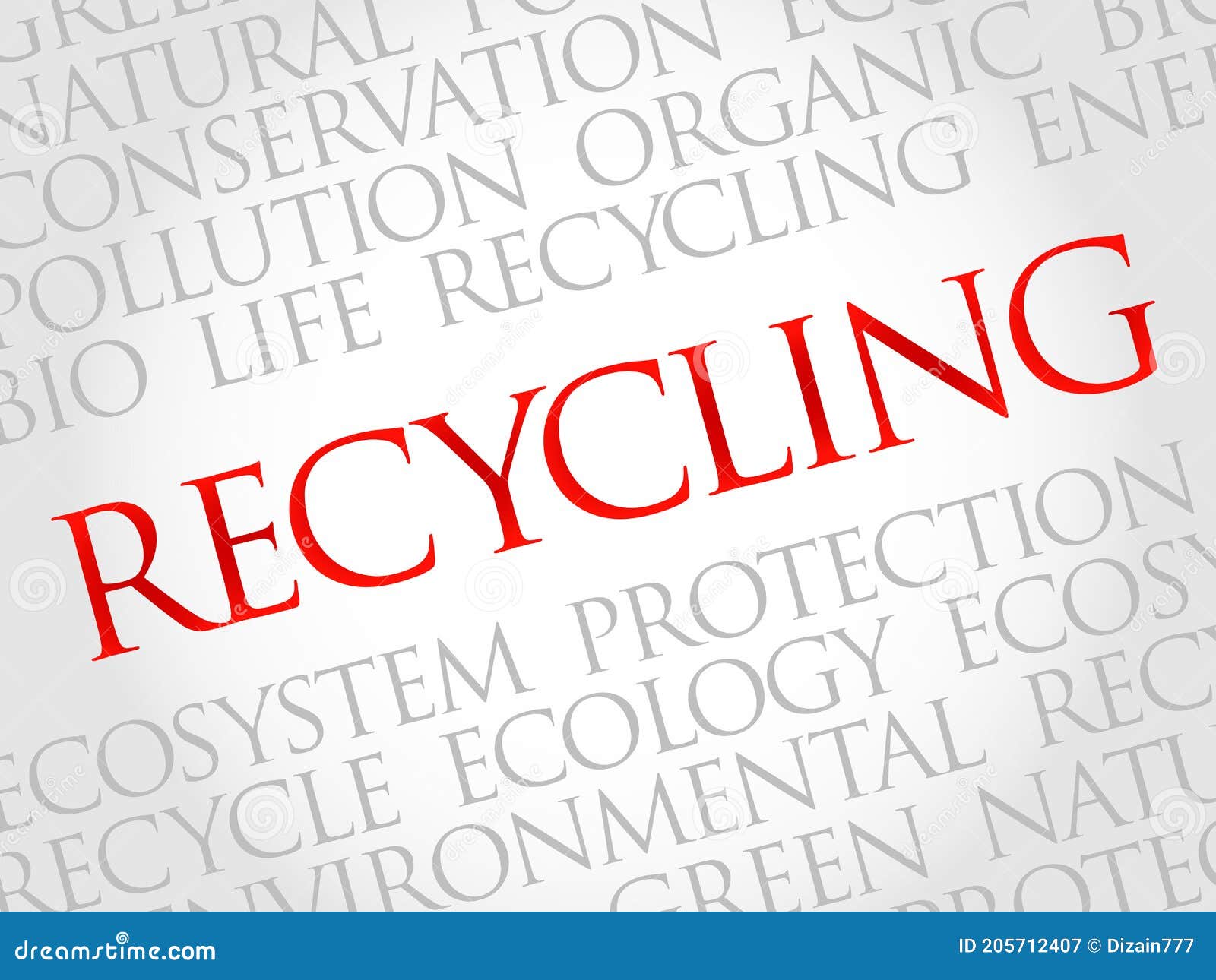 Recycling word cloud stock illustration. Illustration of paper 205712407