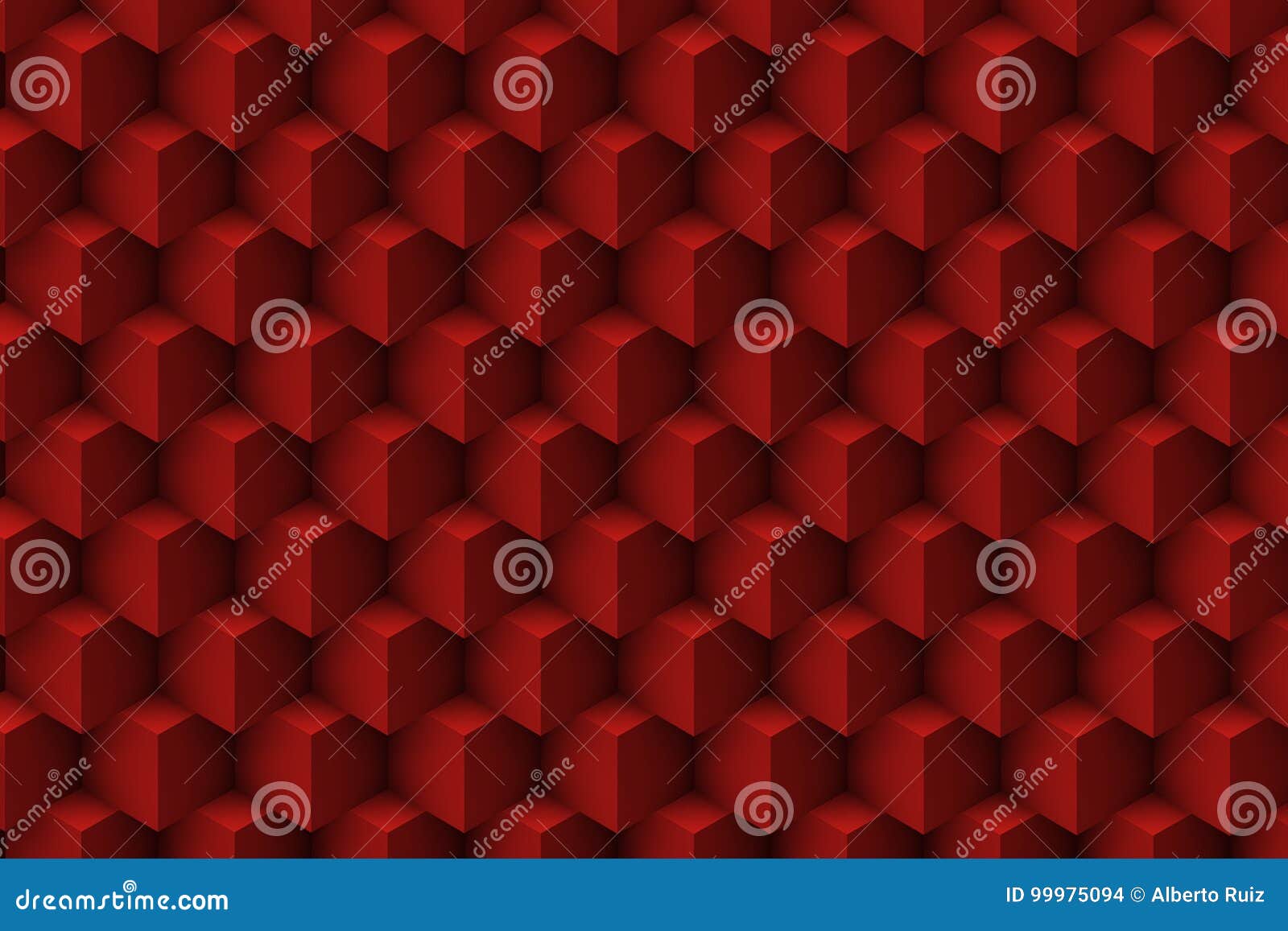 red architectonic 3d abstract
