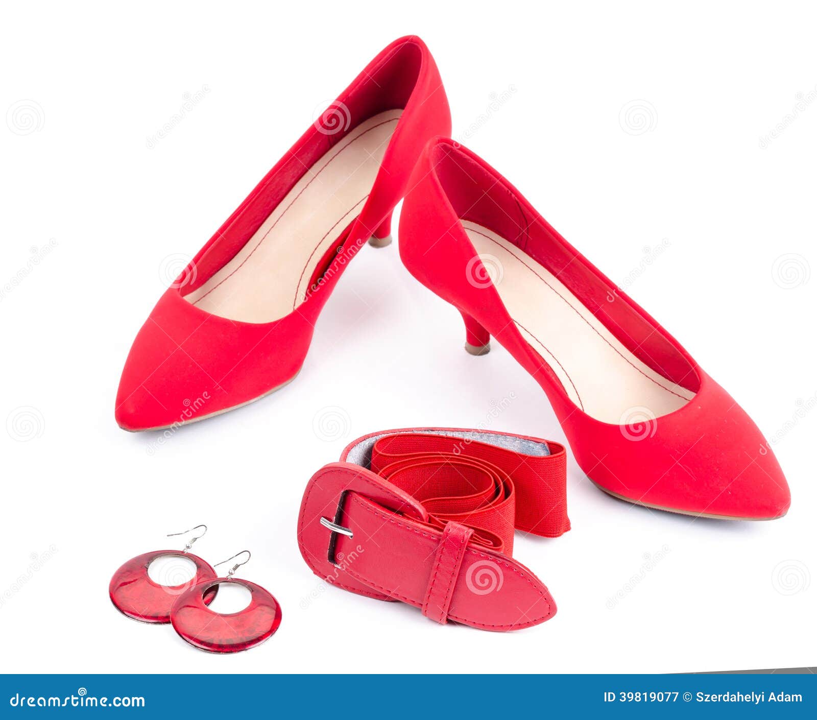 Red accessories stock image. Image of accessory, macro 39819077