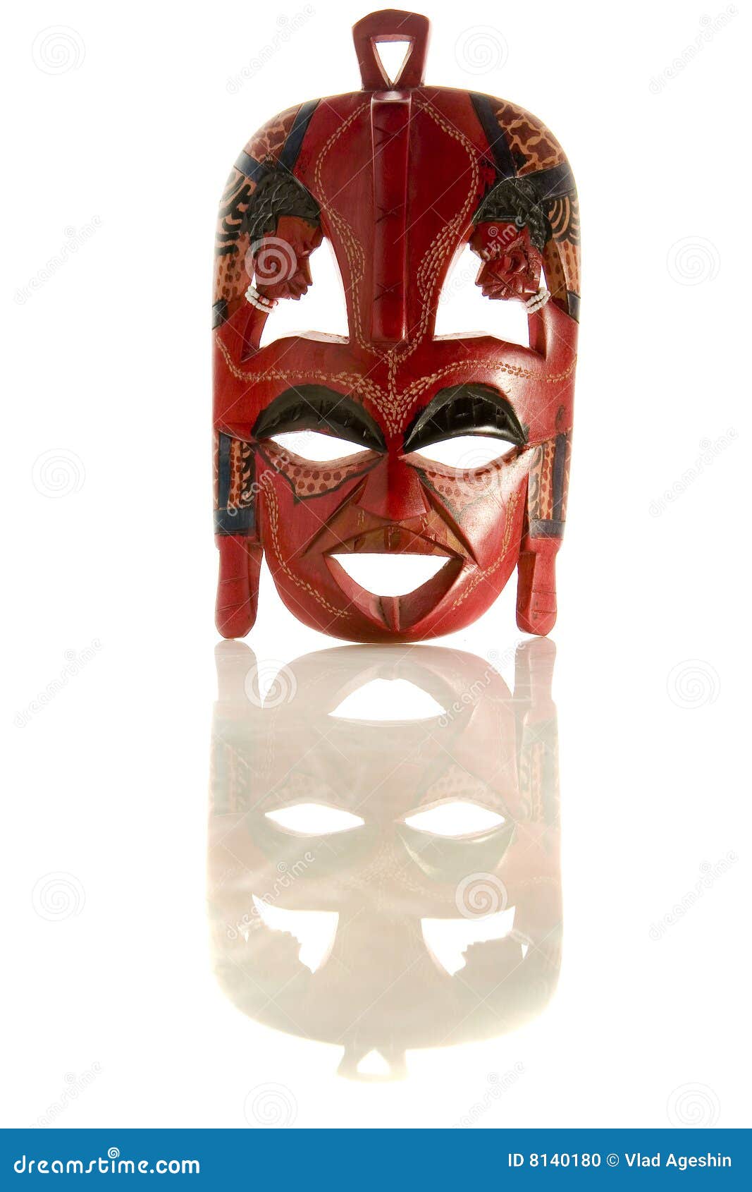 Red african mask stock photo. Image of painted, tanzania 8140180